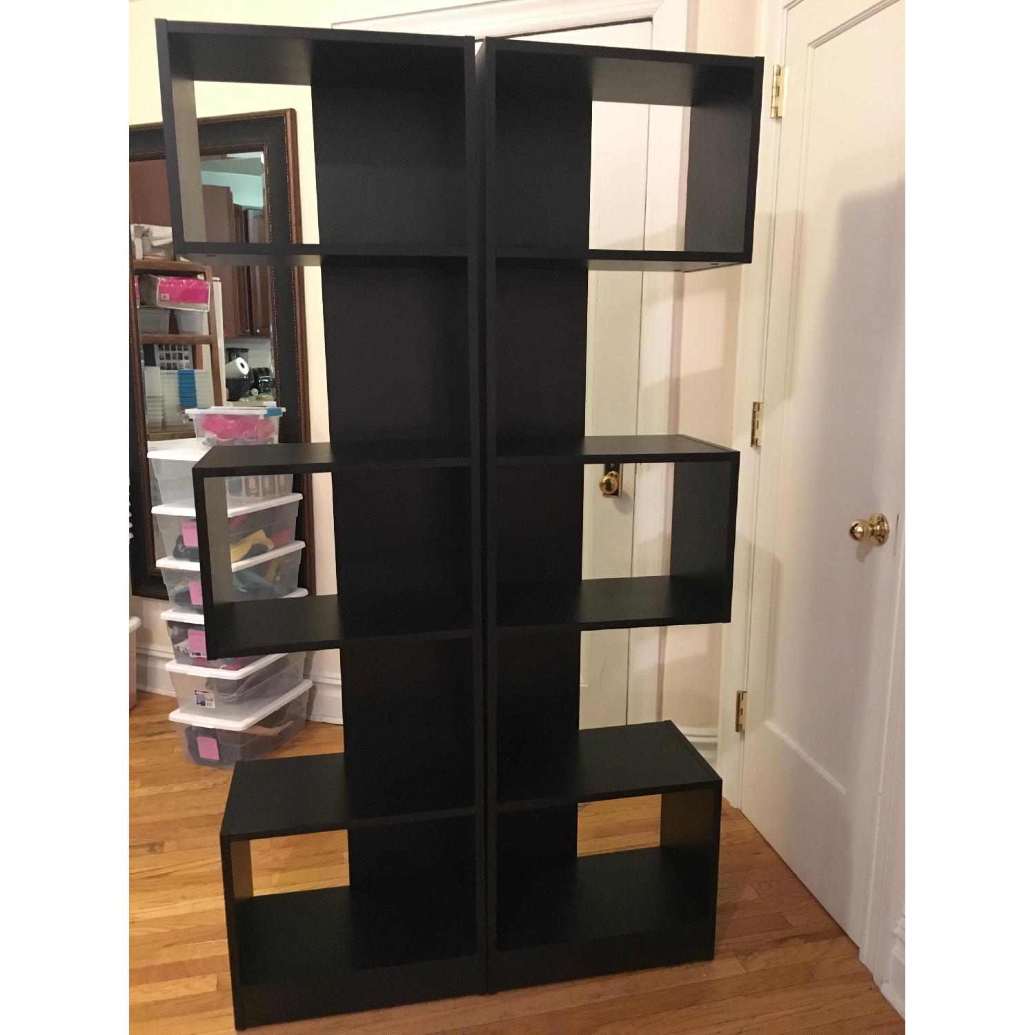 Black Wood Bookcases - image-8