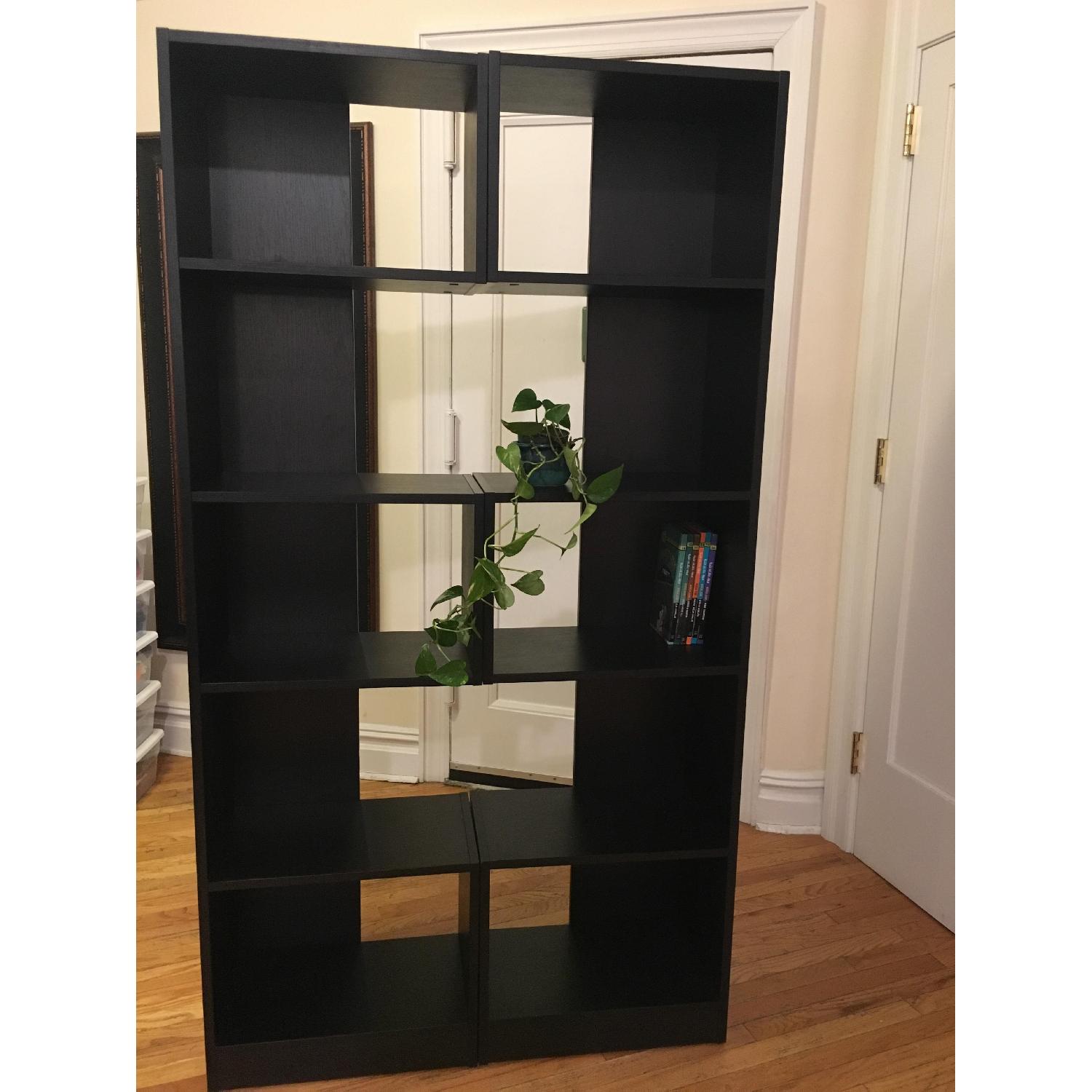 Black Wood Bookcases - image-11