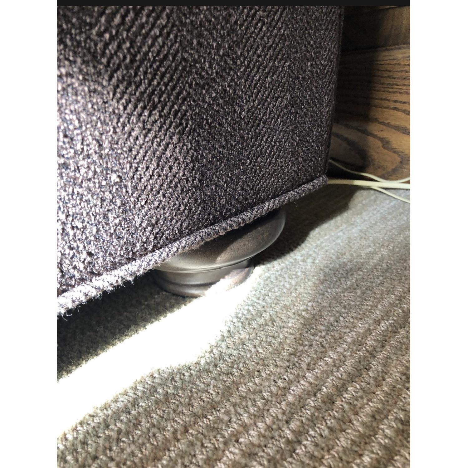 Ethan Allen Brown Chenille Sofa - image-3