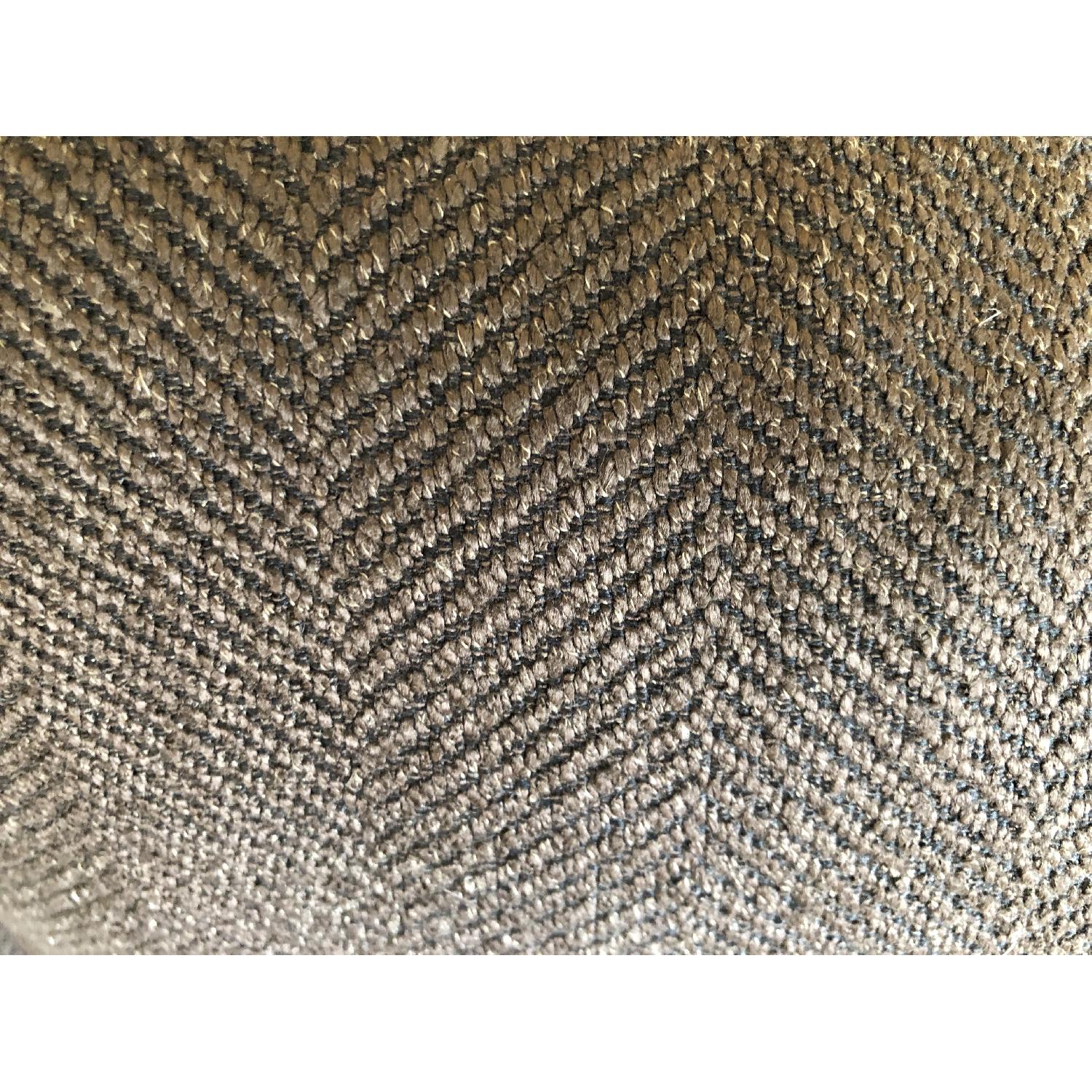 Ethan Allen Brown Chenille Sofa - image-5
