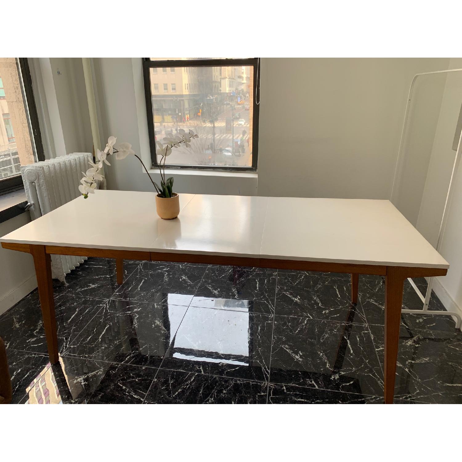 West Elm Modern Expandable Dining Table AptDeco