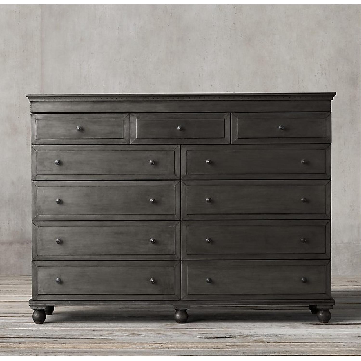 Restoration Hardware Annecy Metal-Wrapped 11-Drawer Dresser - image-4