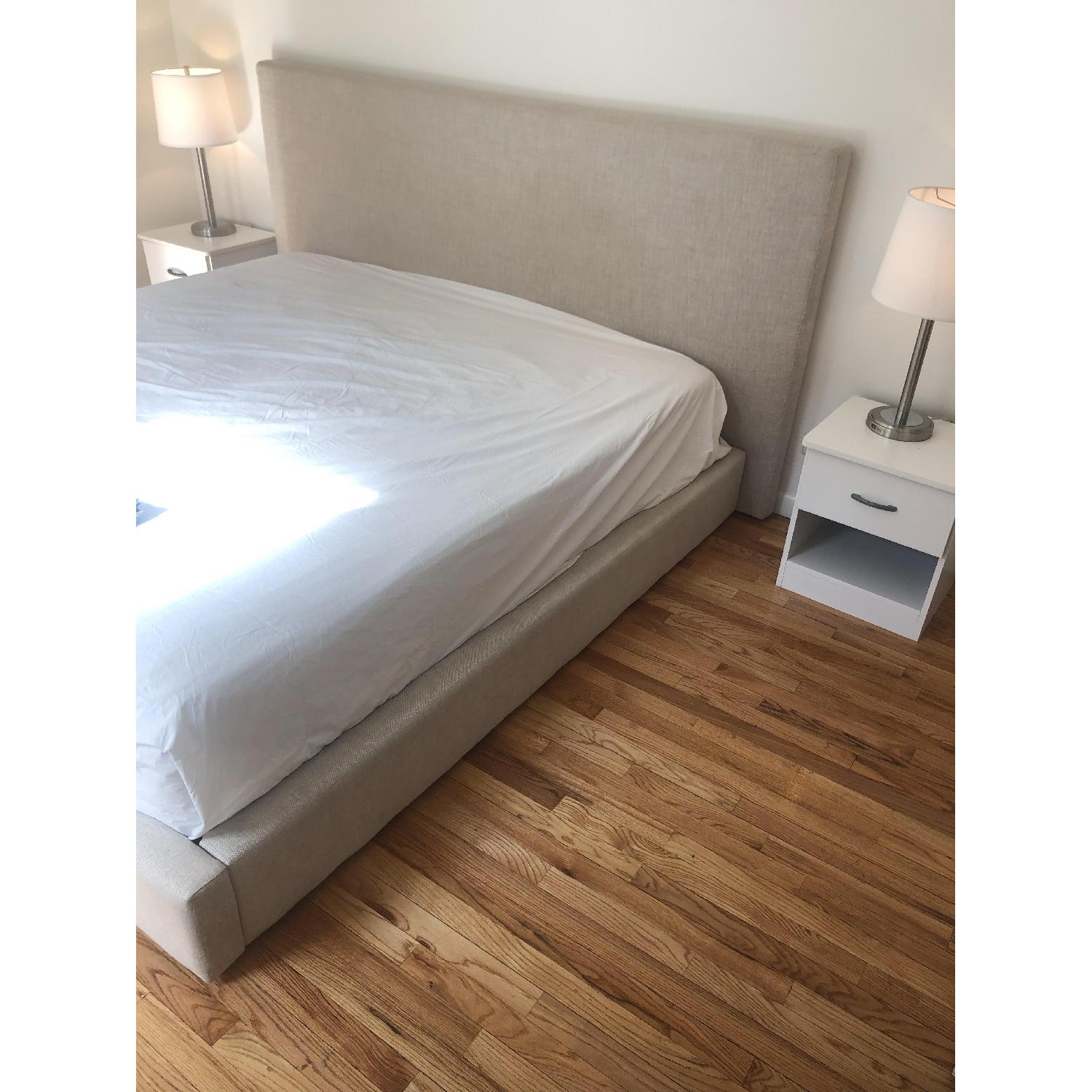 Restoration Hardware Sullivan Upholstered King Bed - image-9