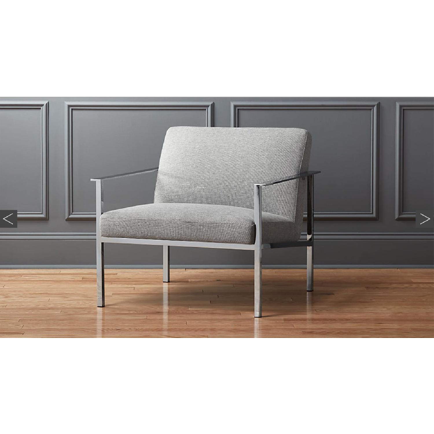 CB2 Cue Grey Chair AptDeco