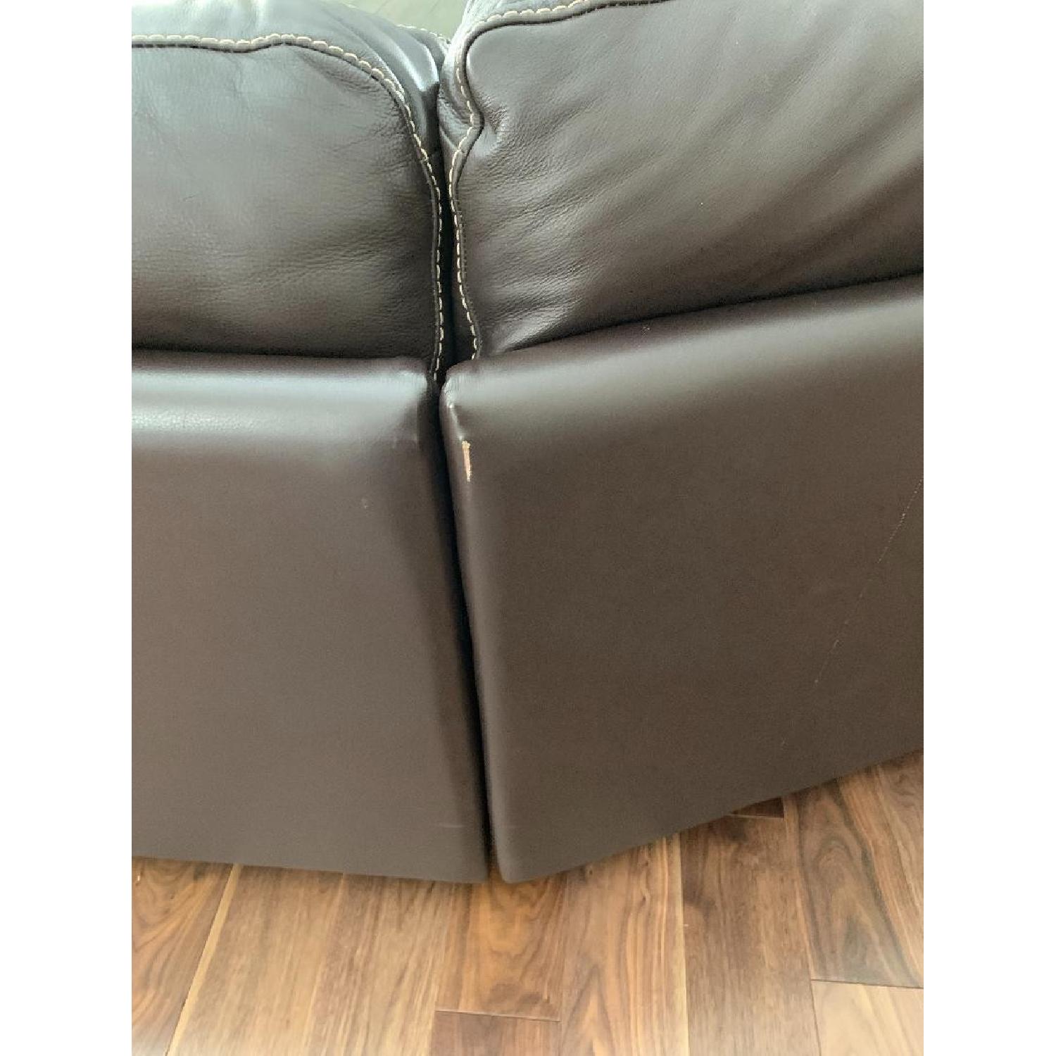 Natuzzi 5Piece Leather Sectional Sofa AptDeco