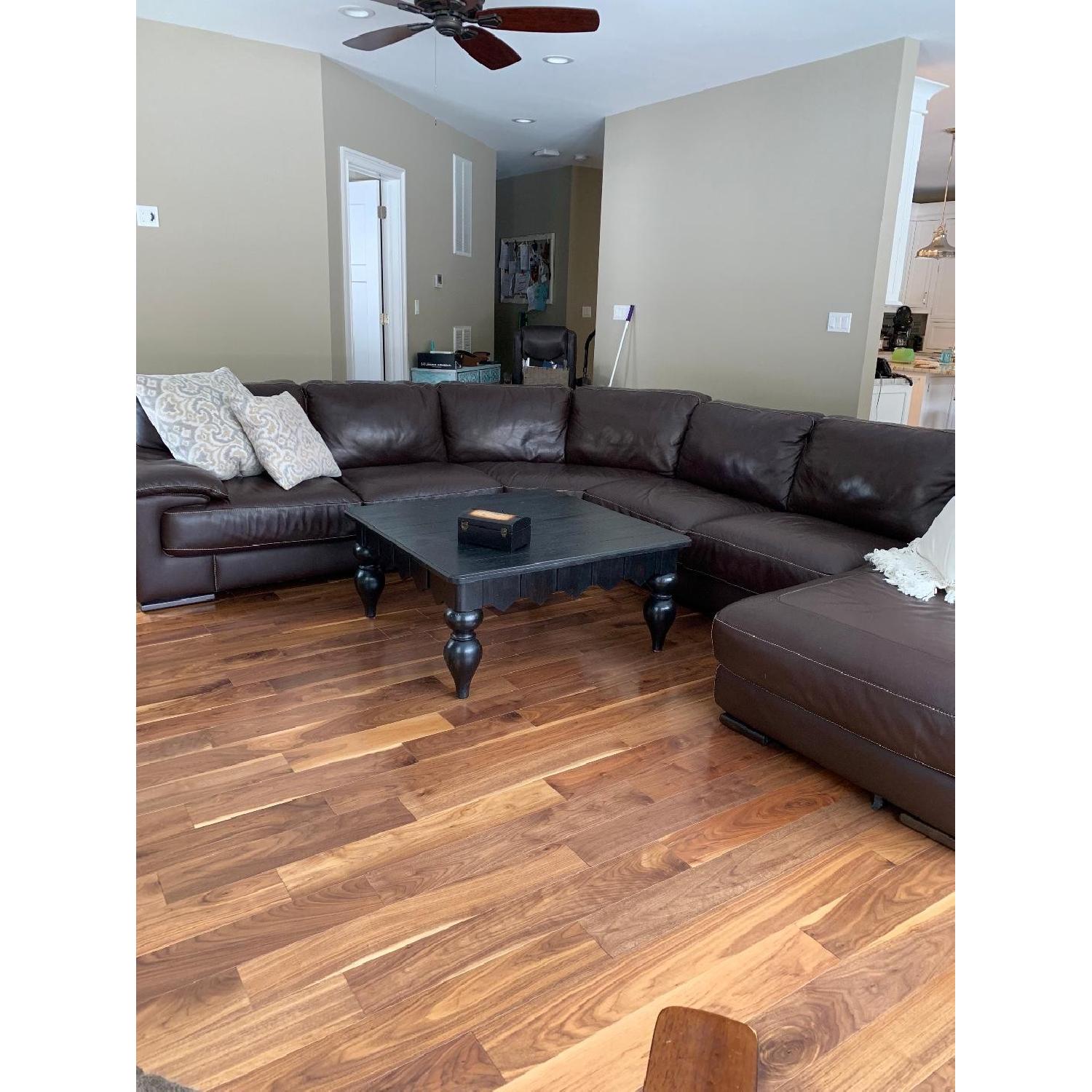 Natuzzi 5-Piece Leather Sectional Sofa - image-10