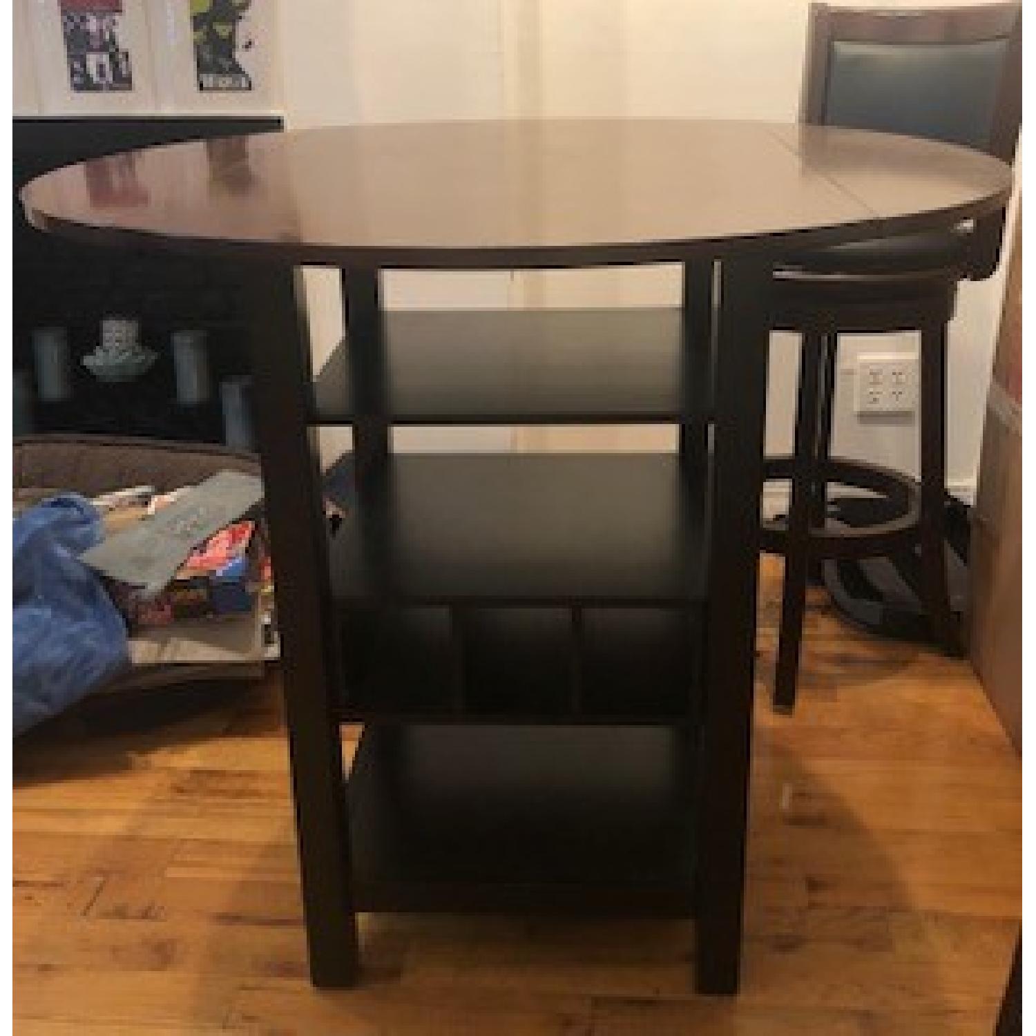 Bernard Ridgewood Drop Leaf Pub Table w/ 2 Stools - image-4