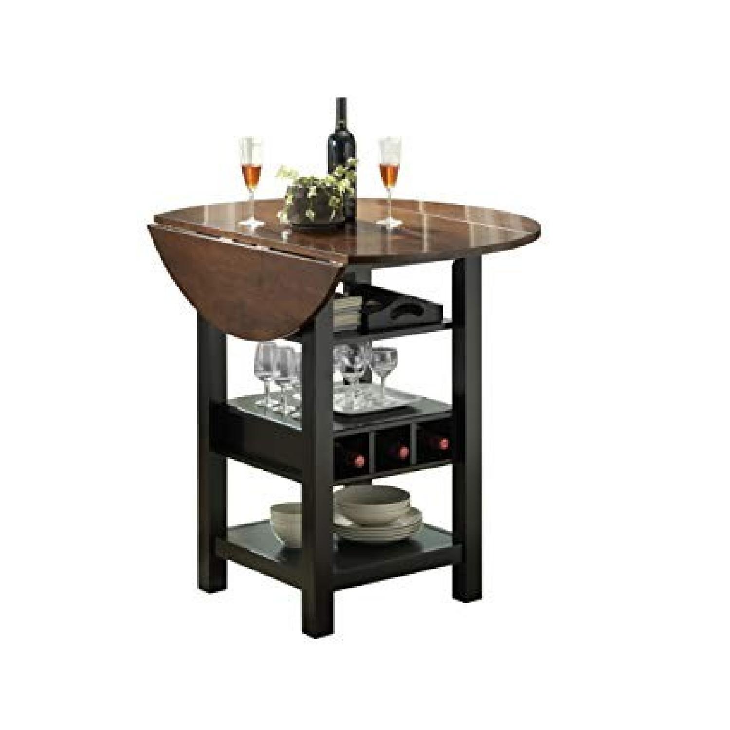 Bernard Ridgewood Drop Leaf Pub Table w/ 2 Stools - image-7
