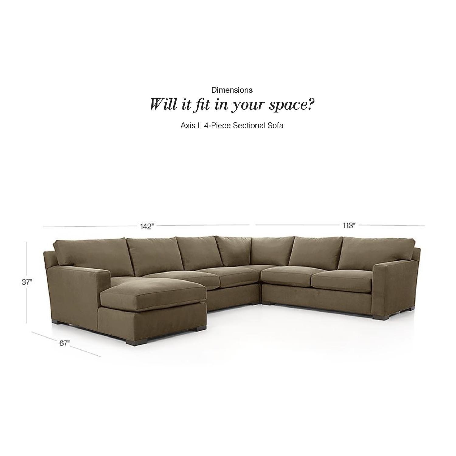 Crate & Barrel Axis II 4-Piece Sectional Sofa - image-5
