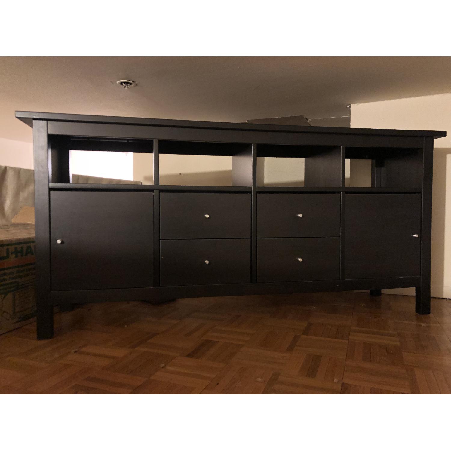 Ikea Hemnes Black/Brown TV Stand - image-3
