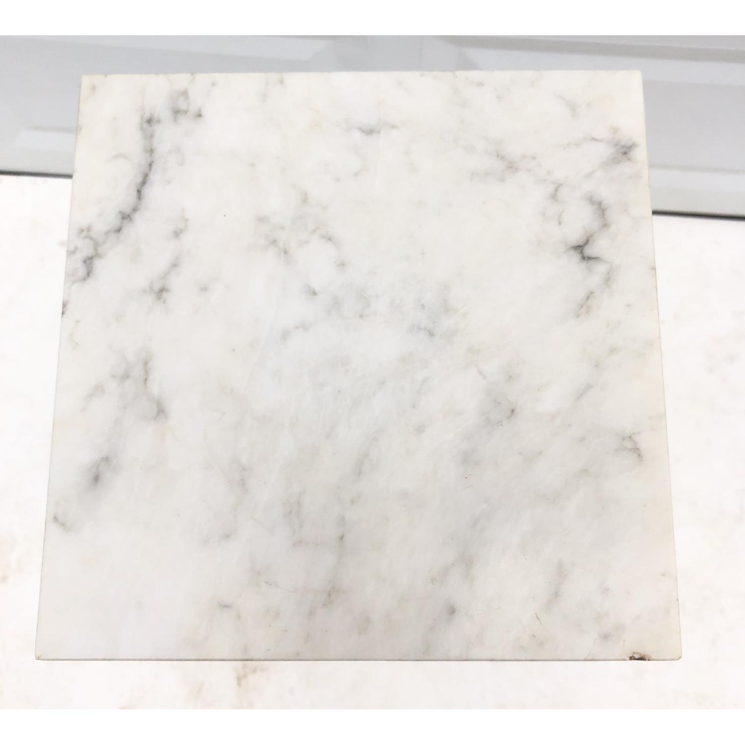 Vintage Modern Italian Marble Pedestal - image-3