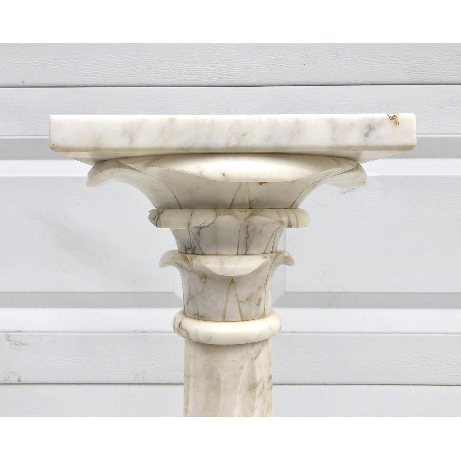 Vintage Modern Italian Marble Pedestal - image-4