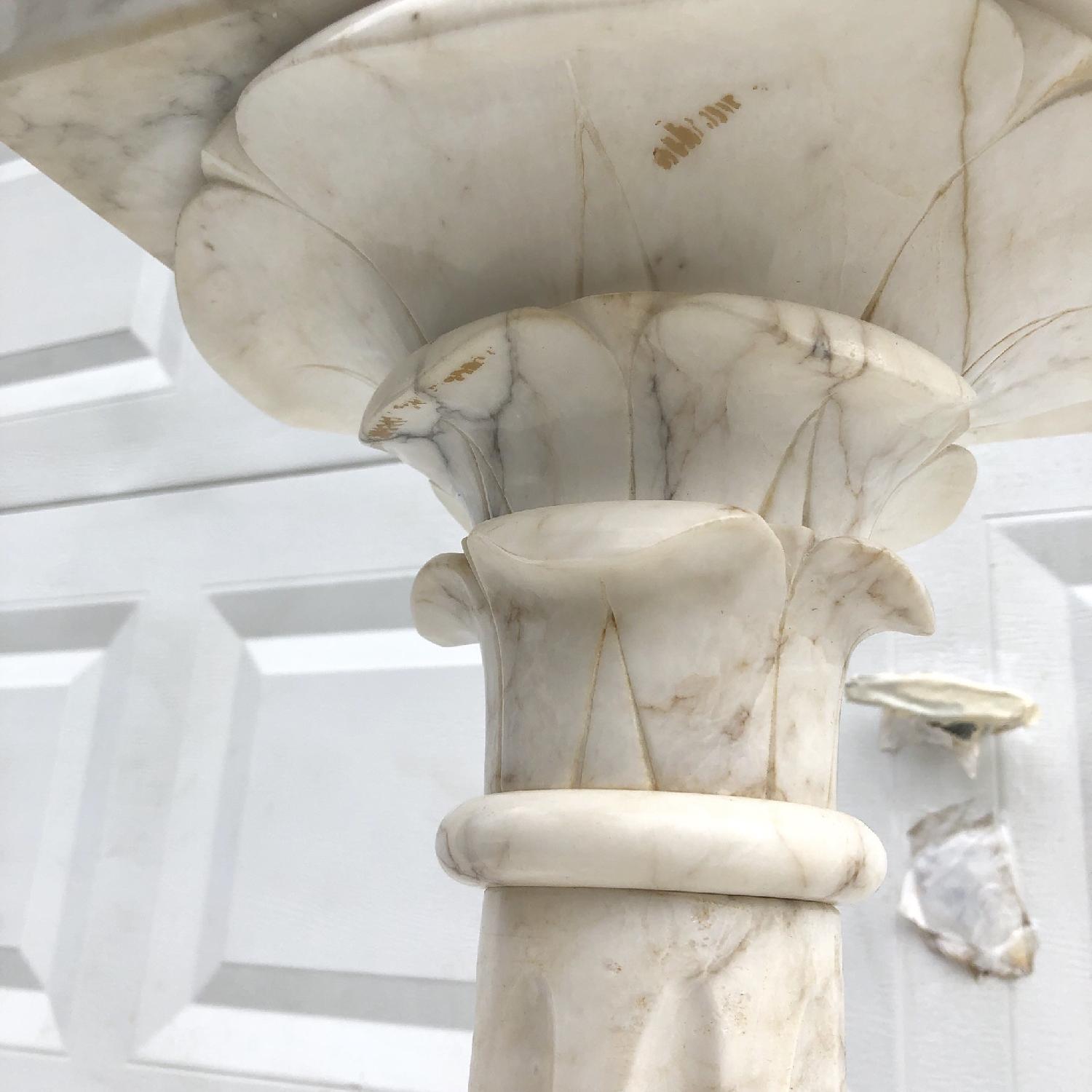 Vintage Modern Italian Marble Pedestal - image-7