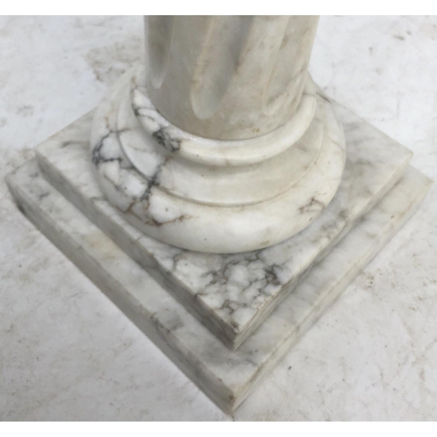 Vintage Modern Italian Marble Pedestal - image-8