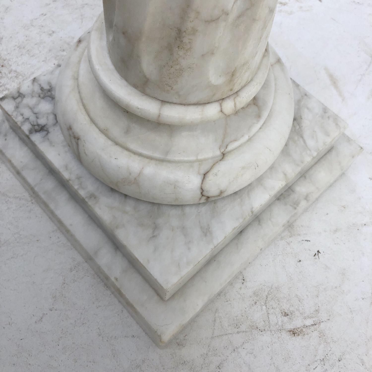 Vintage Modern Italian Marble Pedestal - image-9