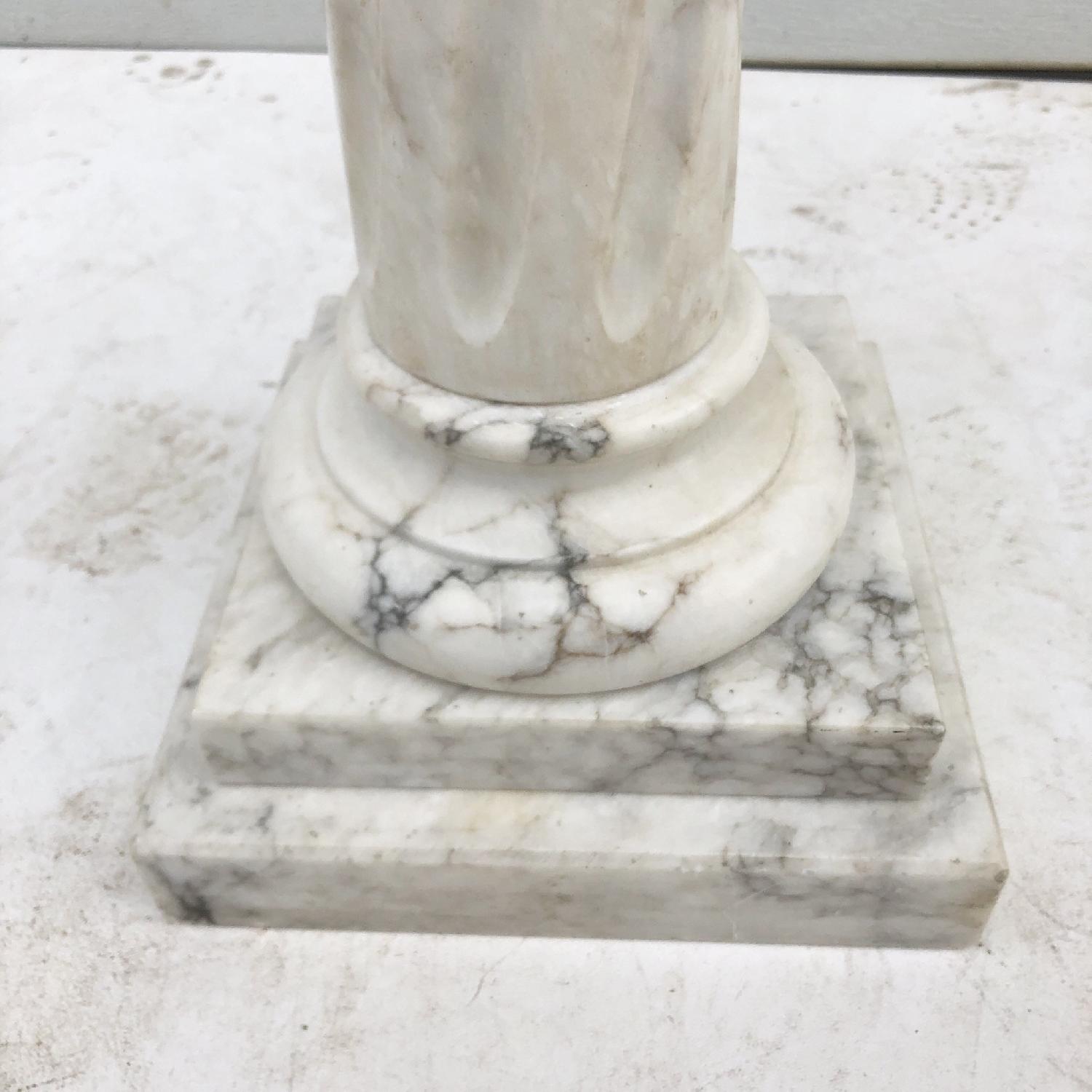 Vintage Modern Italian Marble Pedestal - image-10