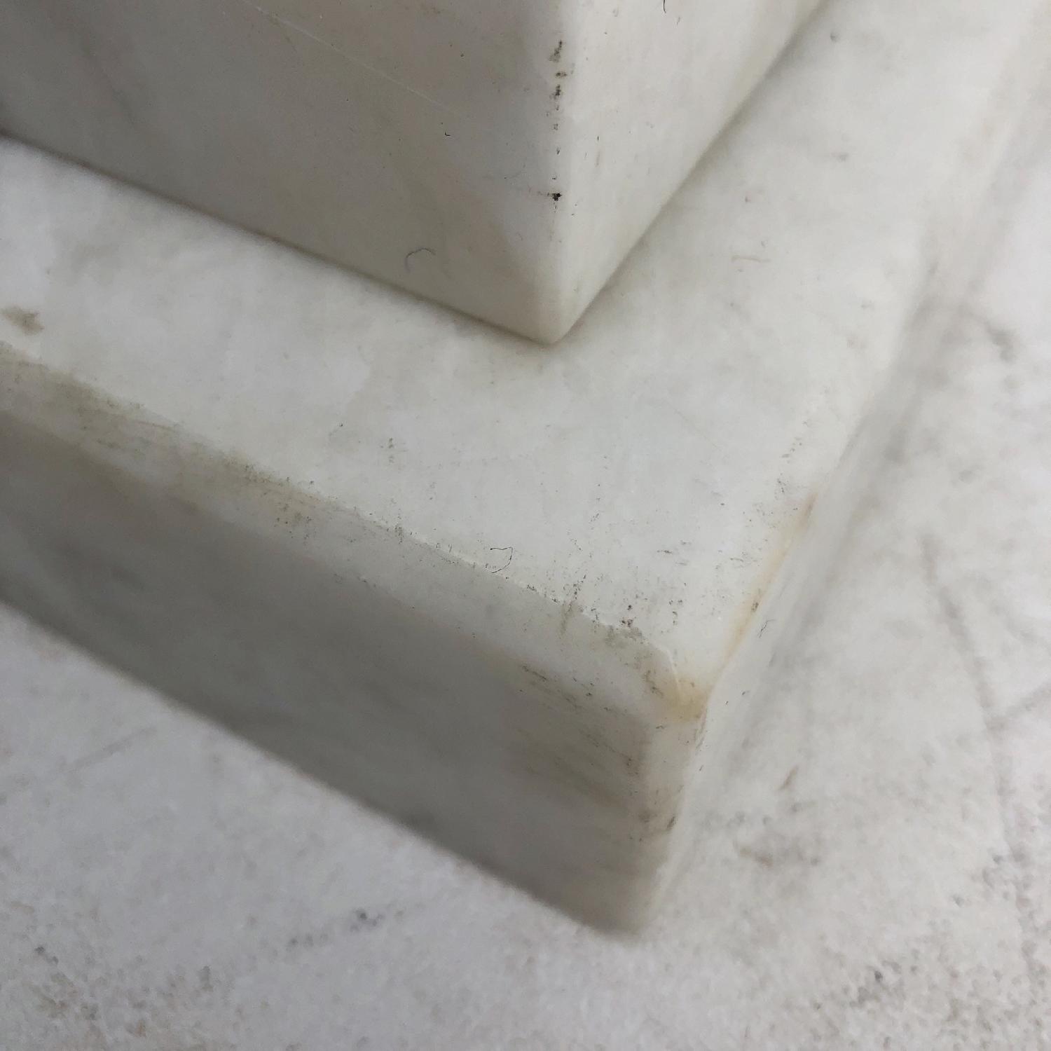 Vintage Modern Italian Marble Pedestal - image-11