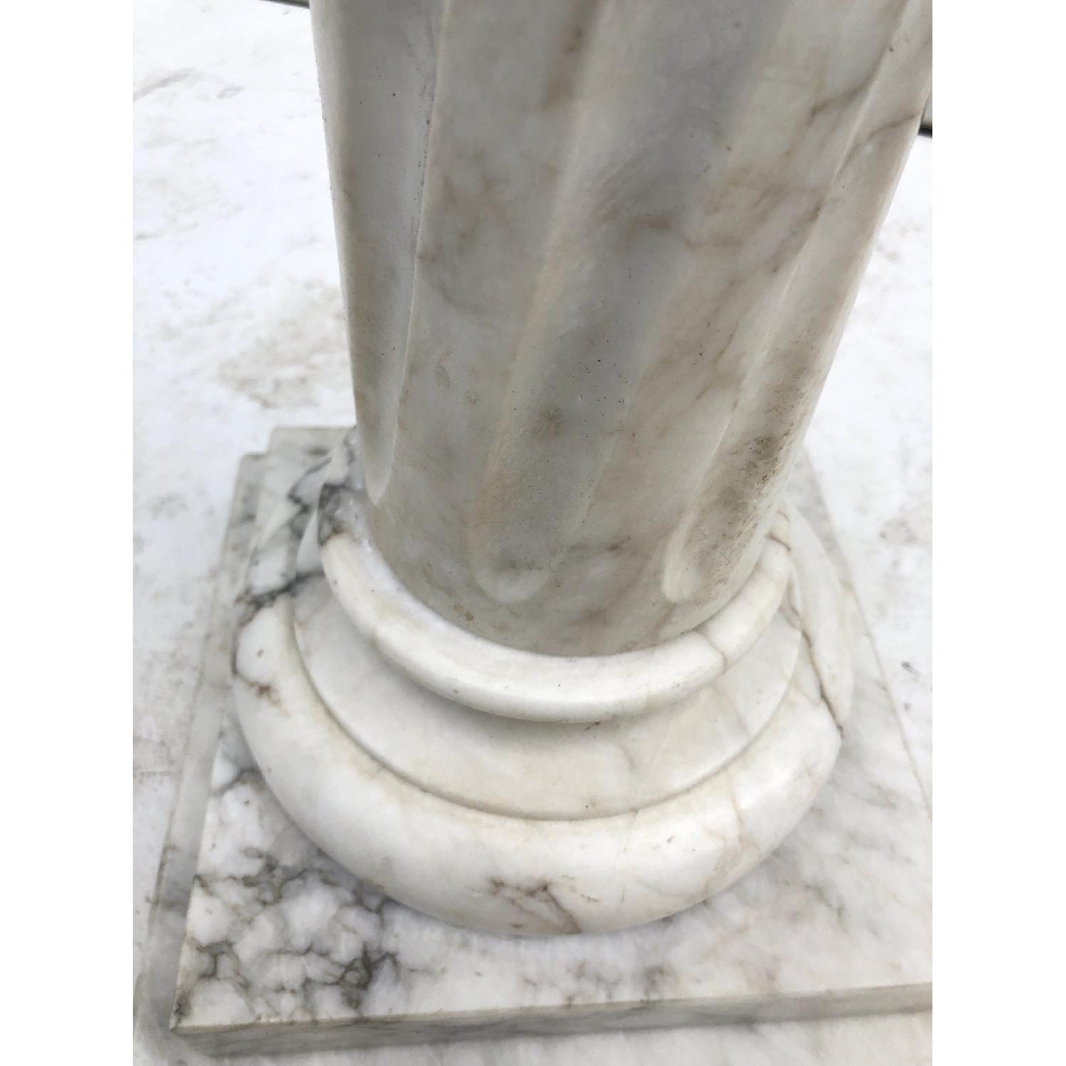 Vintage Modern Italian Marble Pedestal - image-12
