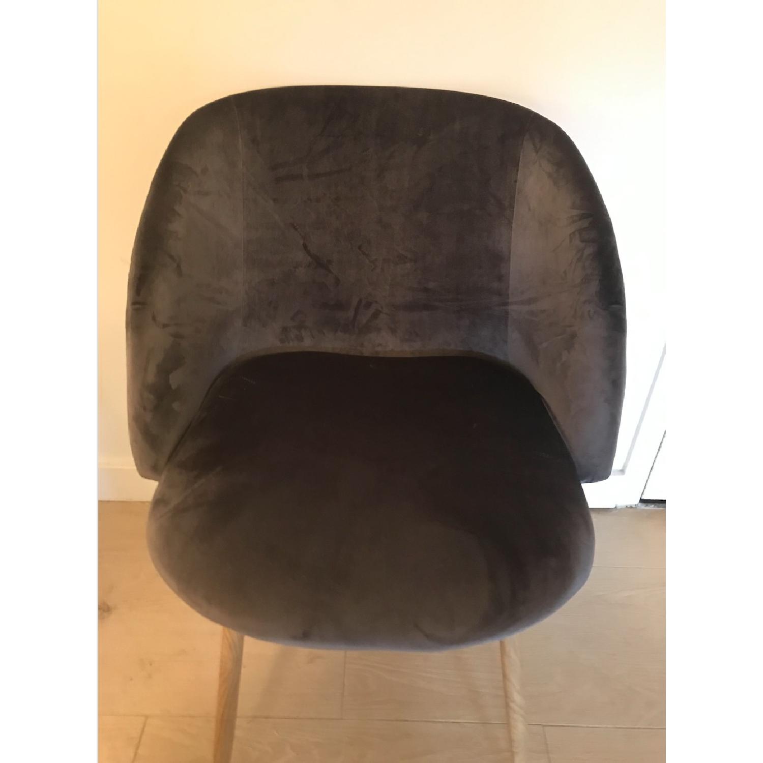 Mid Century Modern Velvet Chair - image-1