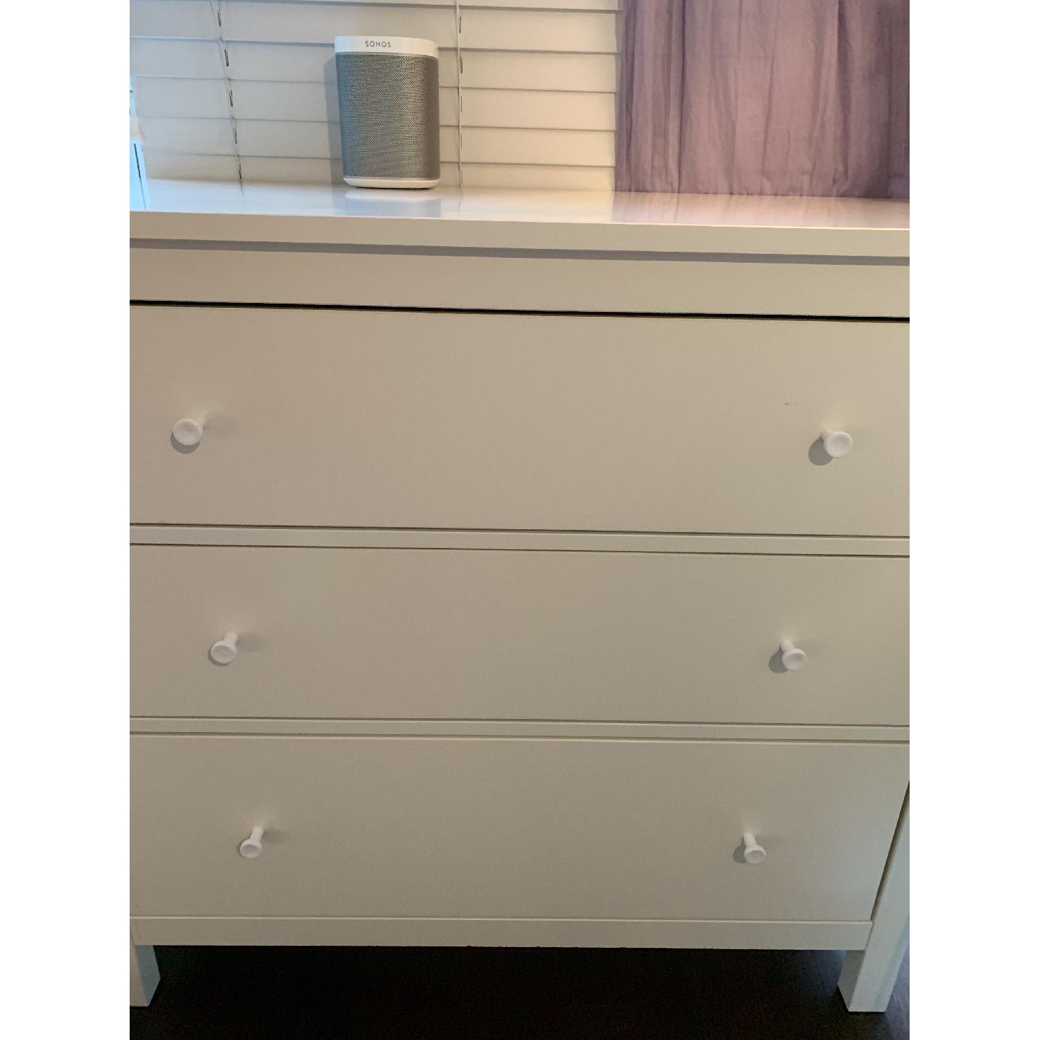 White 3-Drawer Wood Dresser - image-4