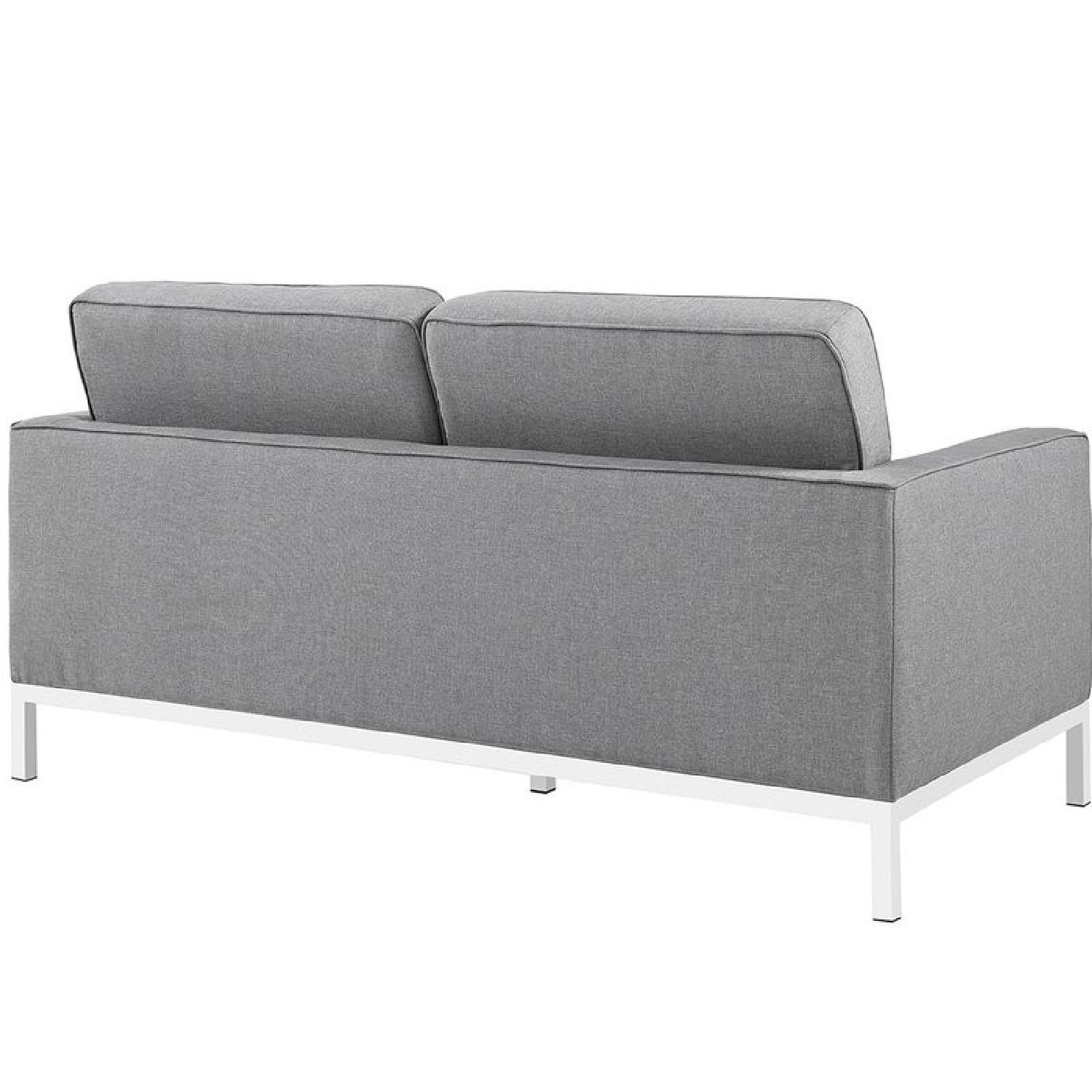 Orren Ellis Gayatri Light Gray Loveseat - image-2