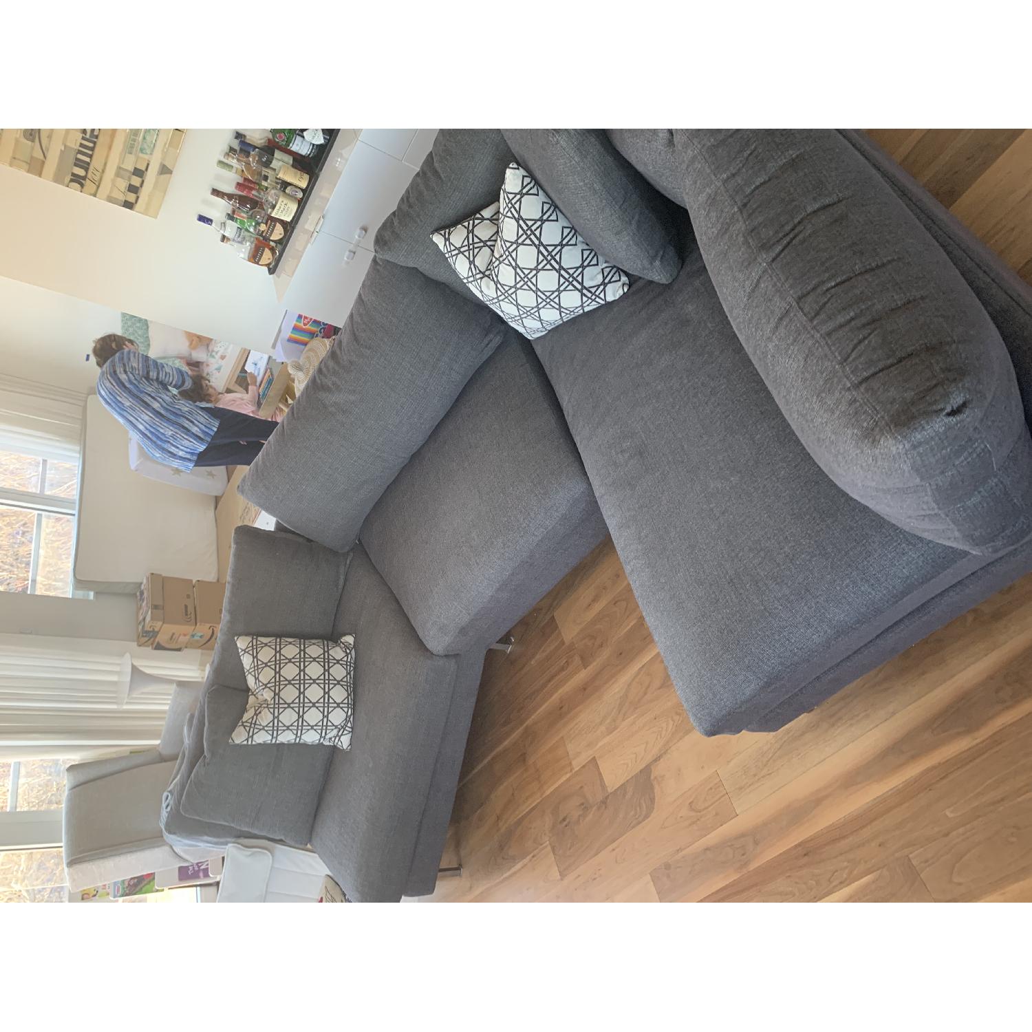 Room & Board Bryce Angled Chaise Sectional Sofa - image-5