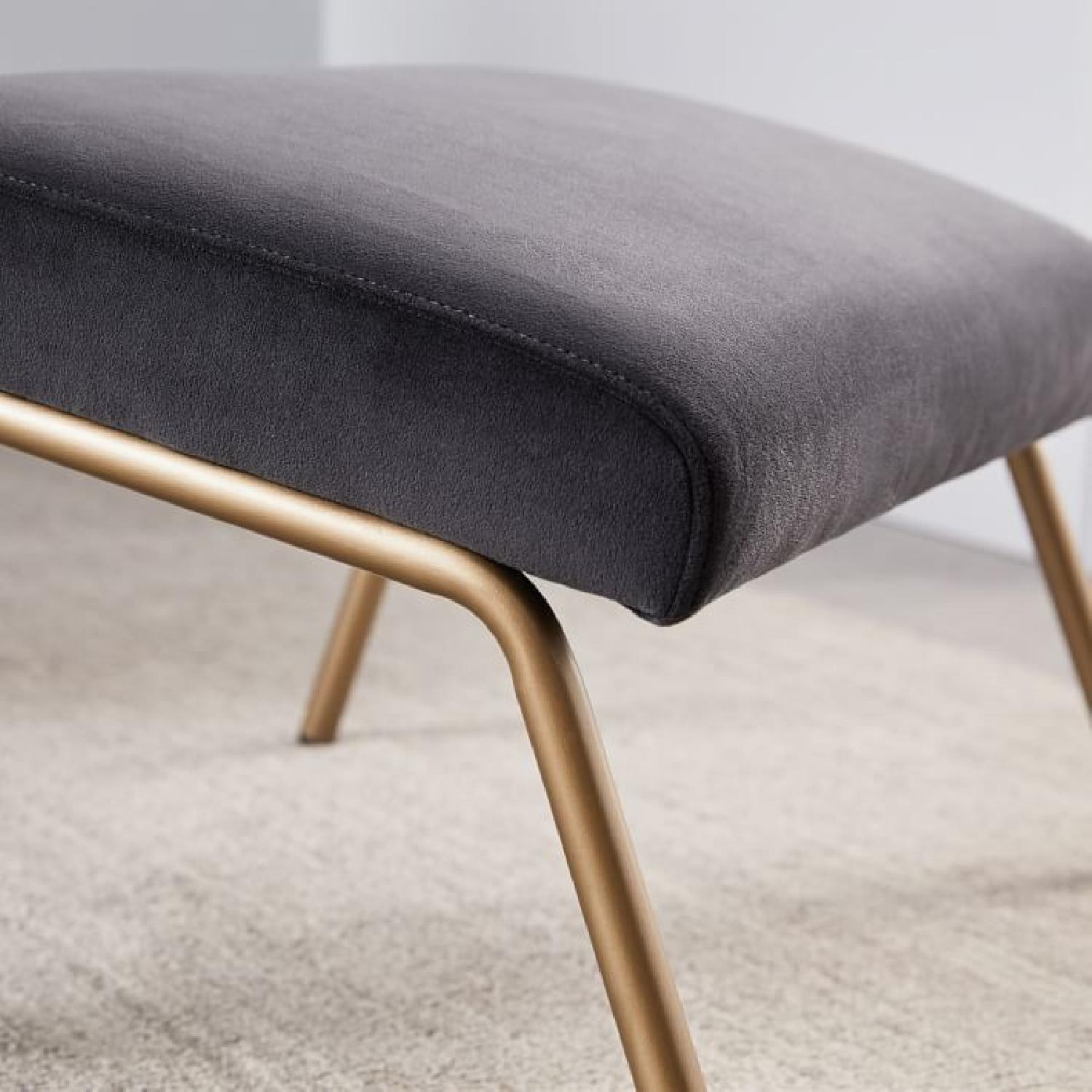 West Elm Highback Loren Armchair & Ottoman - image-2