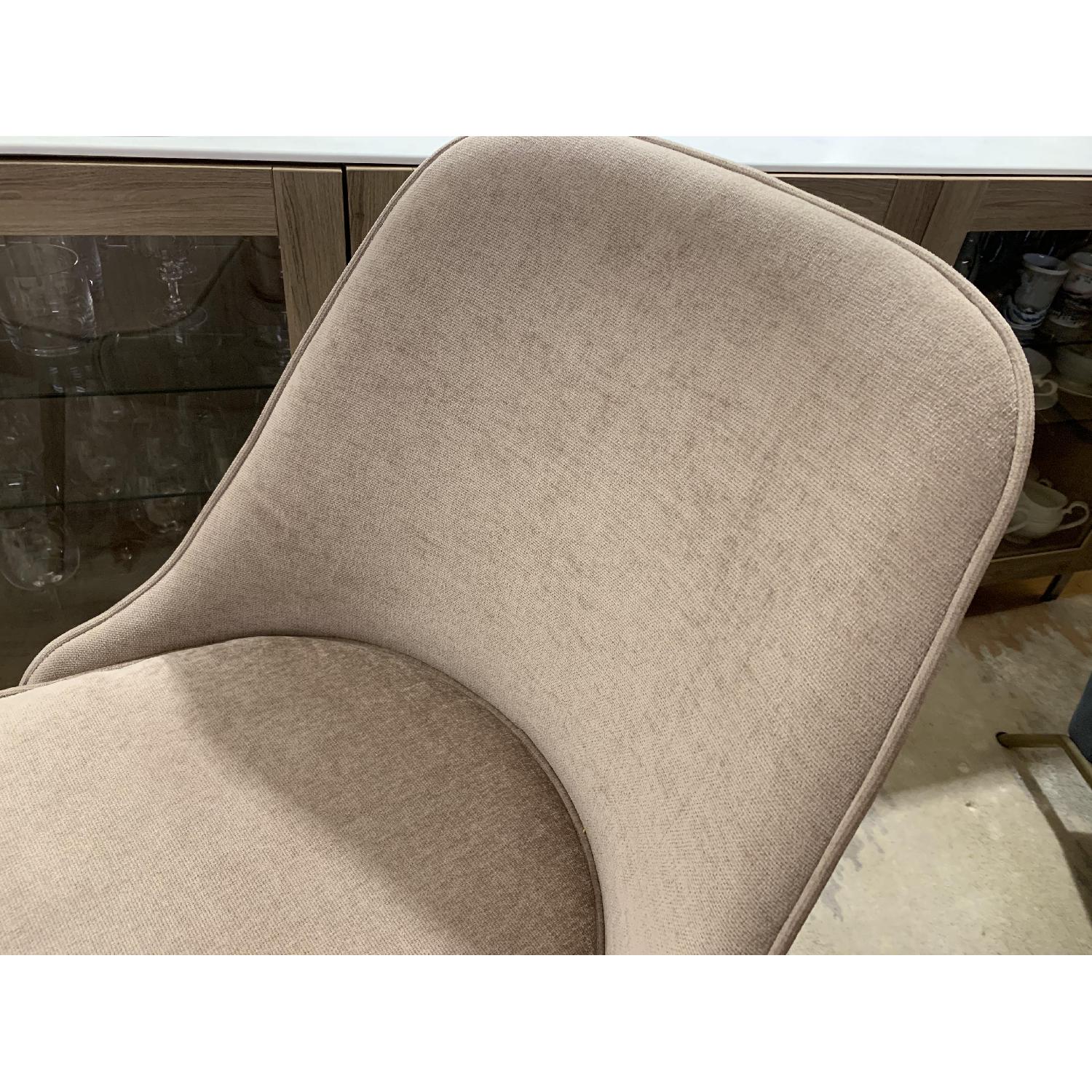 West Elm Mid-Century Upholstered Dining Chairs in Dusty Pink - image-5