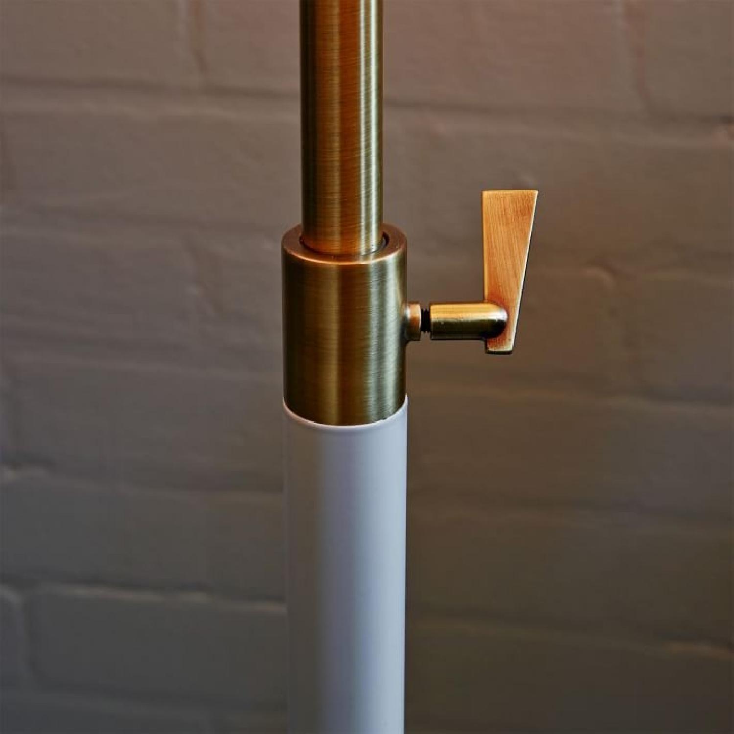 West Elm Adjustable Telescoping Floor Lamp in White Gold - image-2