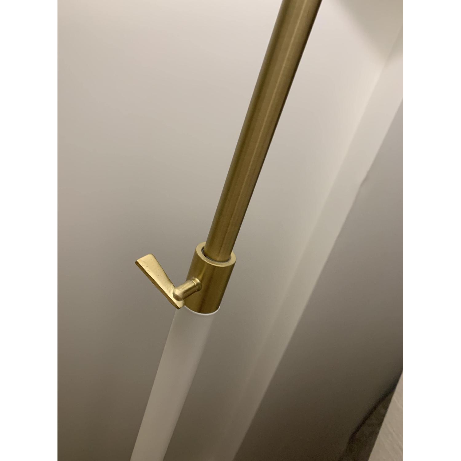 West Elm Adjustable Telescoping Floor Lamp in White Gold - image-3