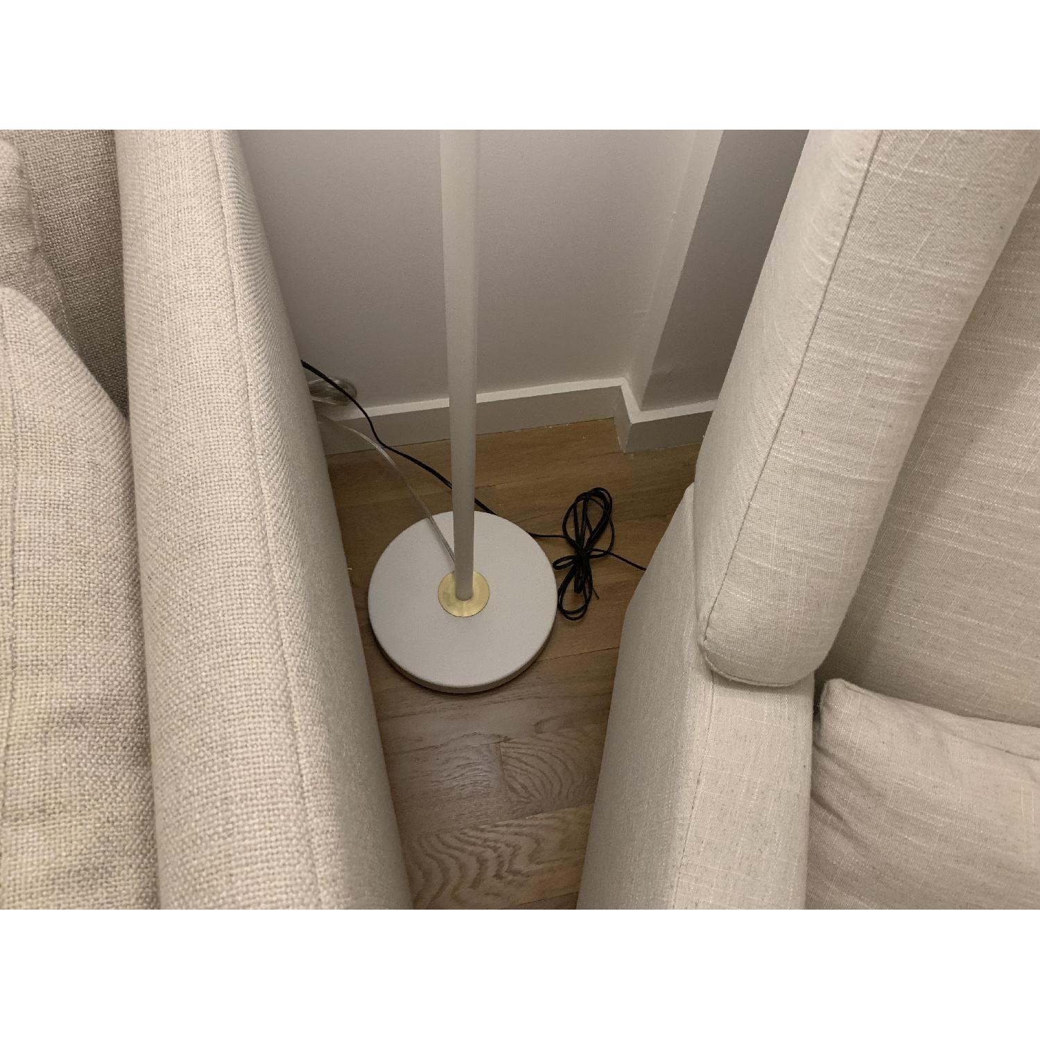West Elm Adjustable Telescoping Floor Lamp in White Gold - image-5