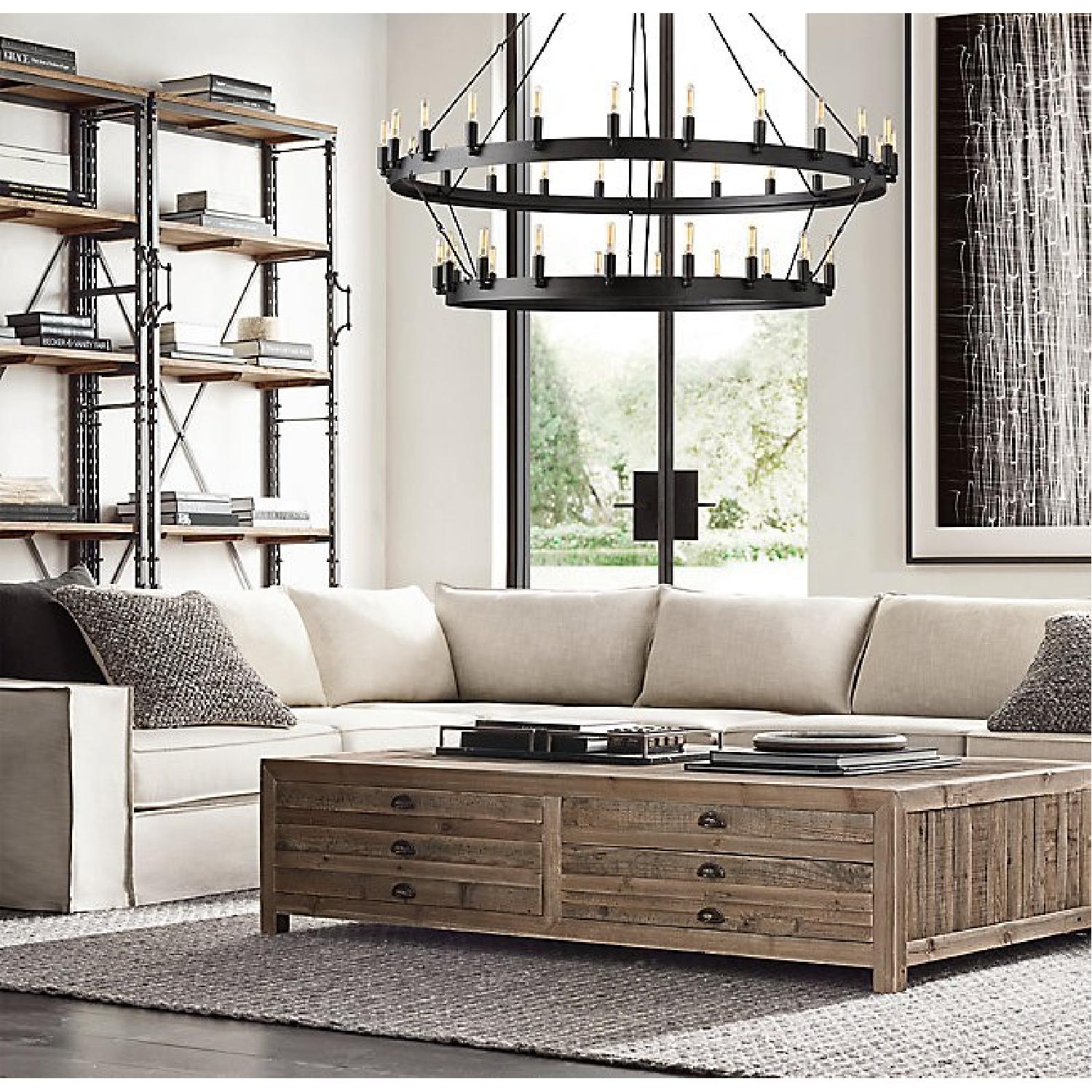 Restoration Hardware French Library Triple Shelving Unit - image-2