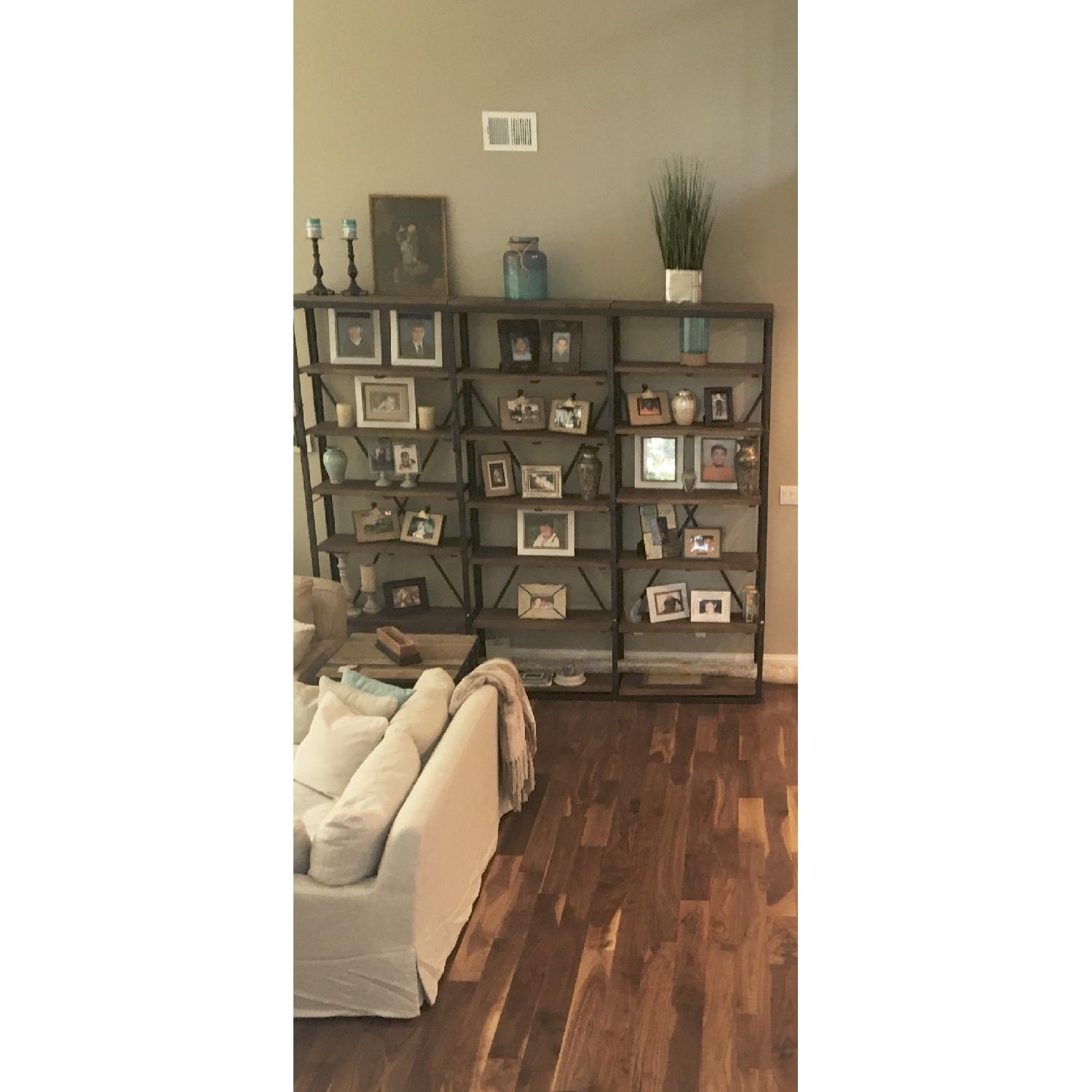 Restoration Hardware French Library Triple Shelving Unit - image-3