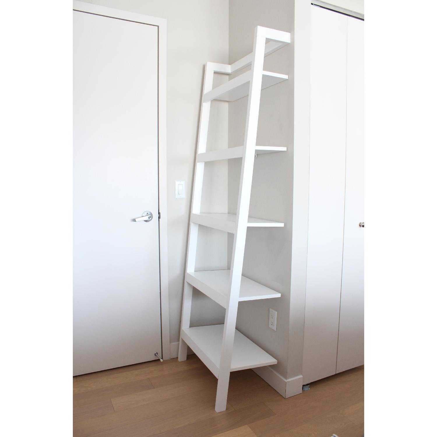 Crate & Barrel Leaning Bookcase - image-1