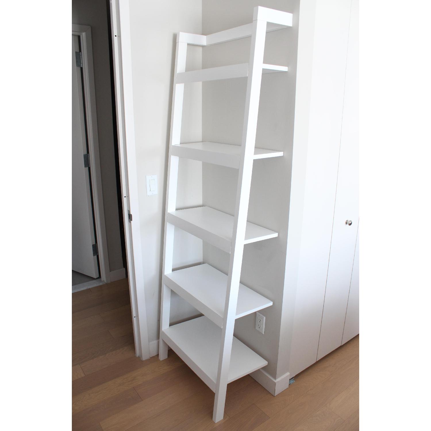 Crate & Barrel Leaning Bookcase - image-3