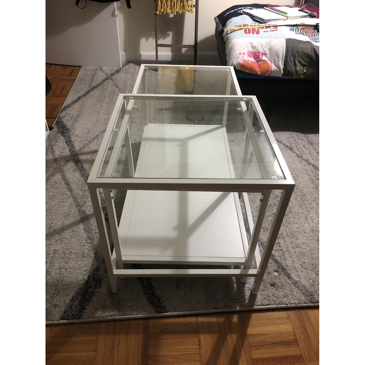 Ikea Vittsjo Glass Nesting Coffee Table AptDeco