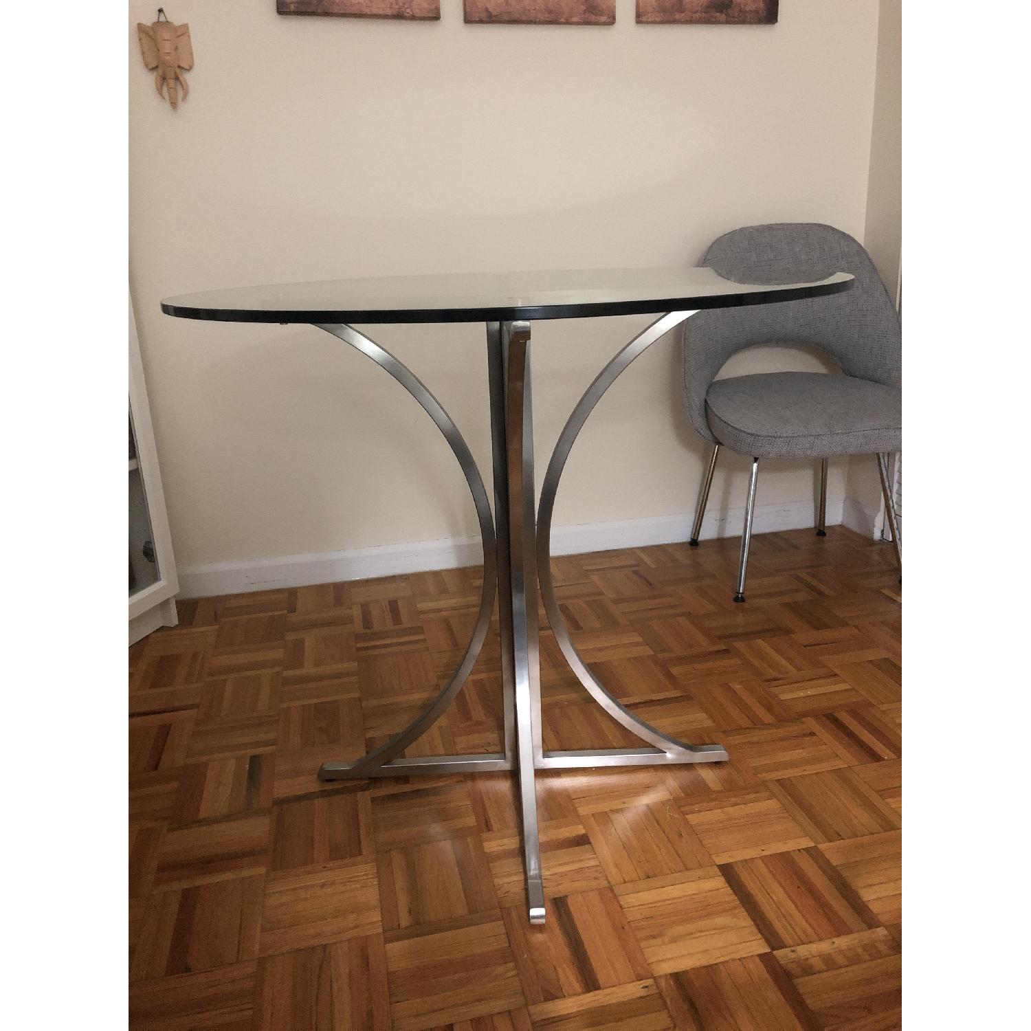 Glass Top Modern Dining Table - image-1