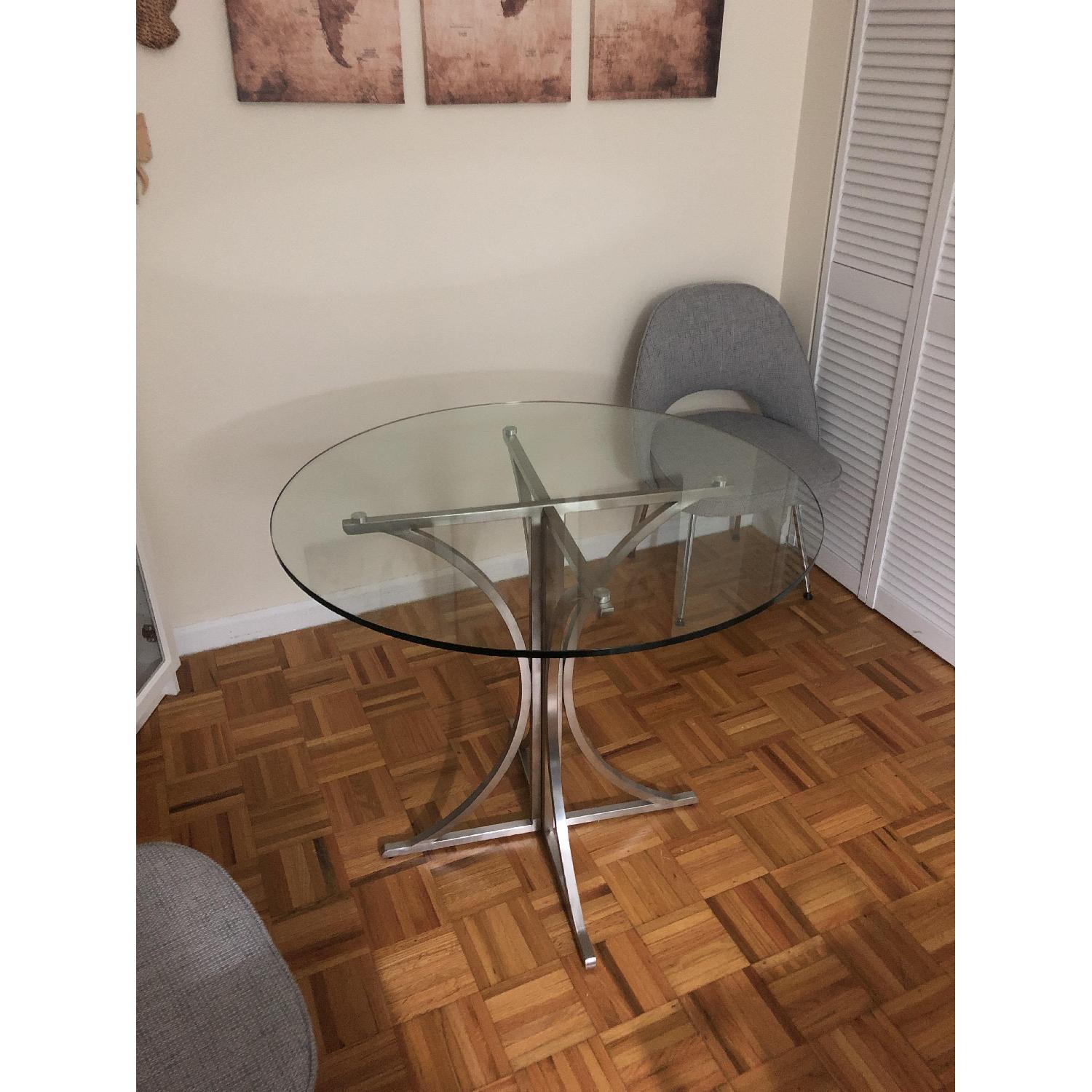 Glass Top Modern Dining Table - image-2