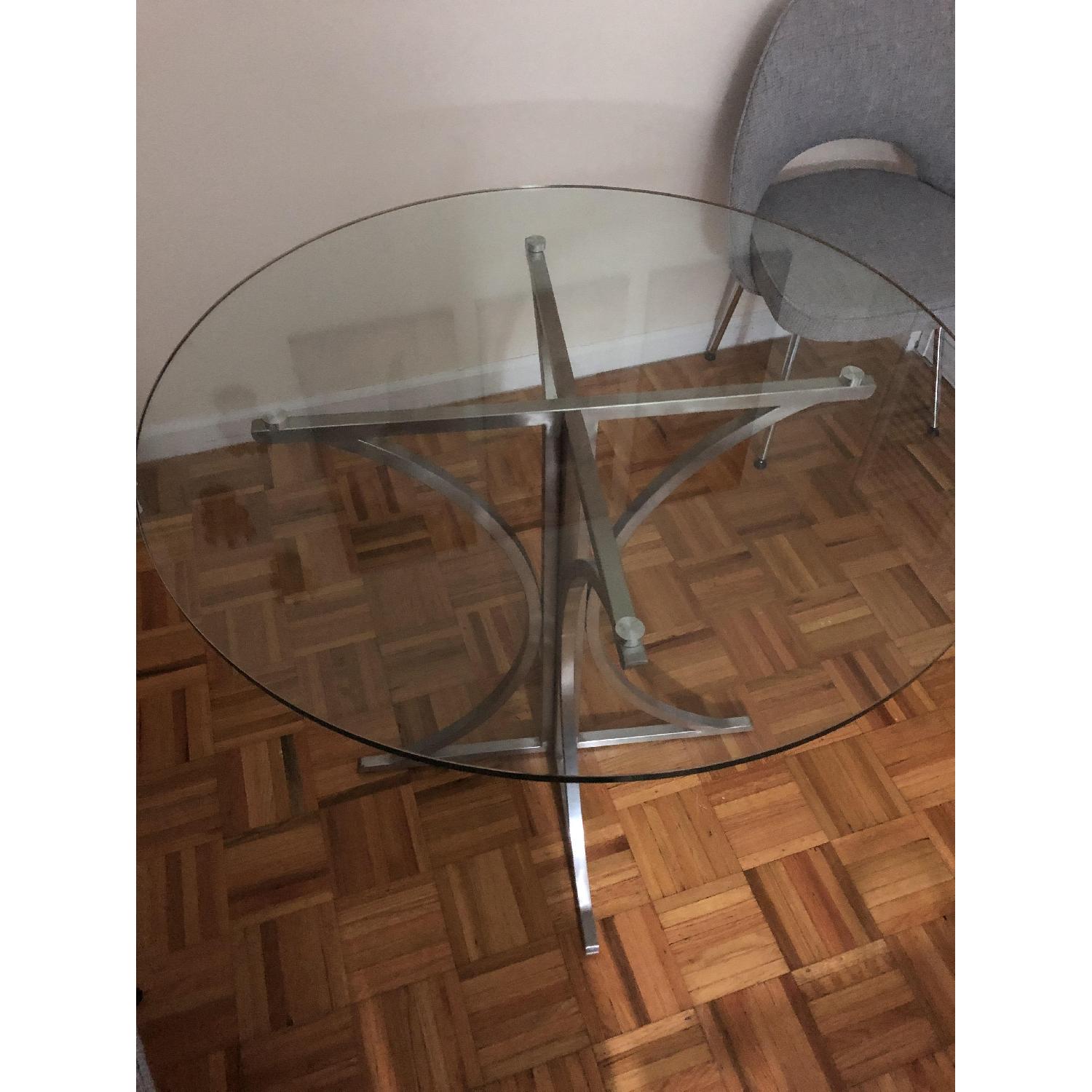 Glass Top Modern Dining Table - image-3