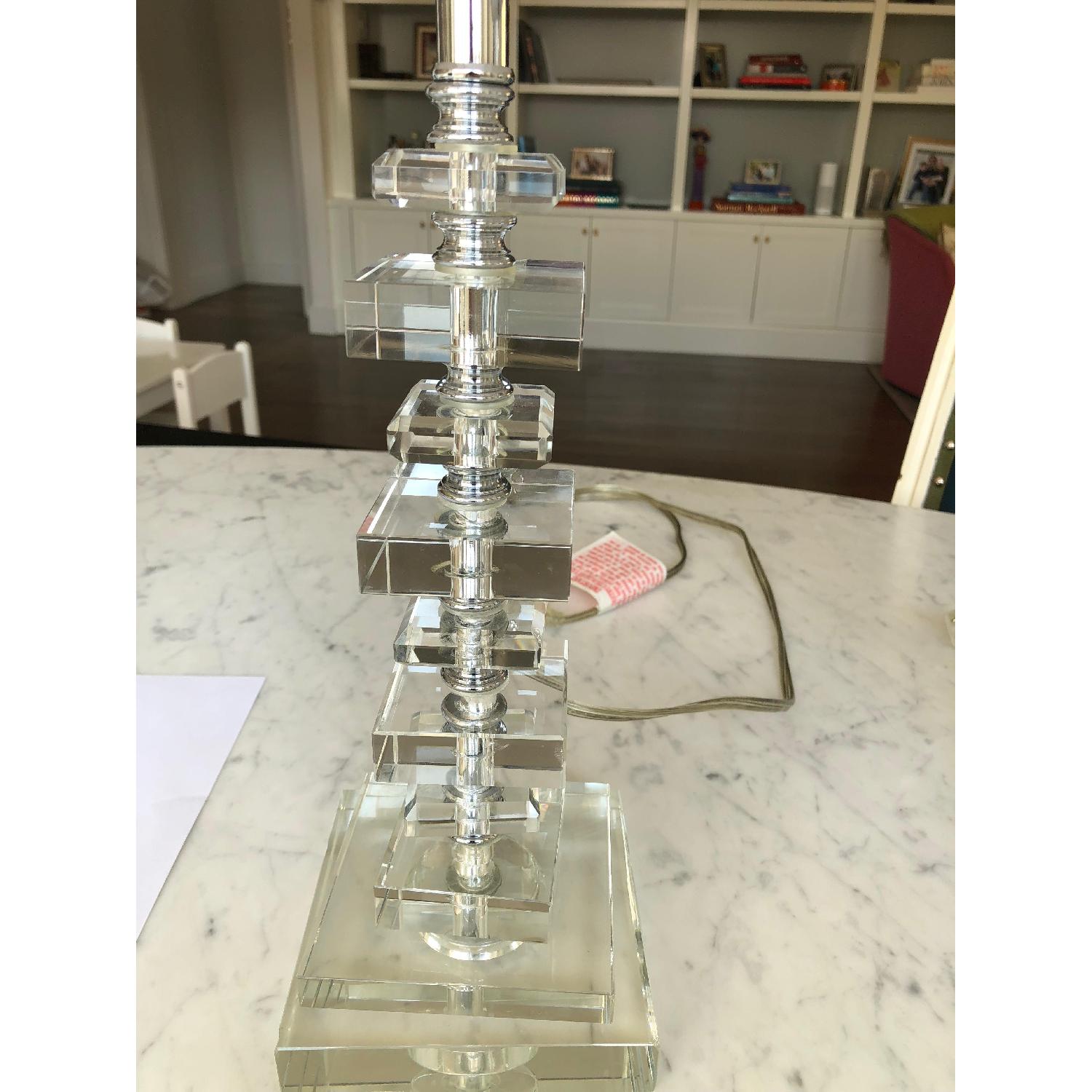 Horchow Stacked Acrylic Table Lamp - image-1