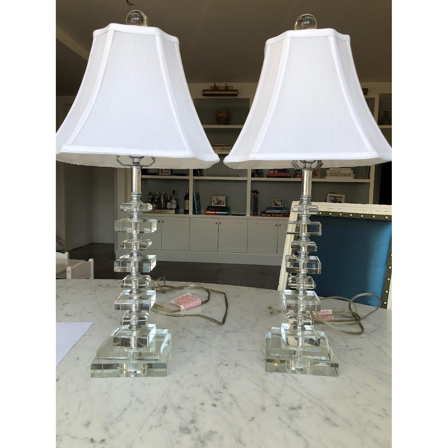 Horchow Stacked Acrylic Table Lamp - image-3