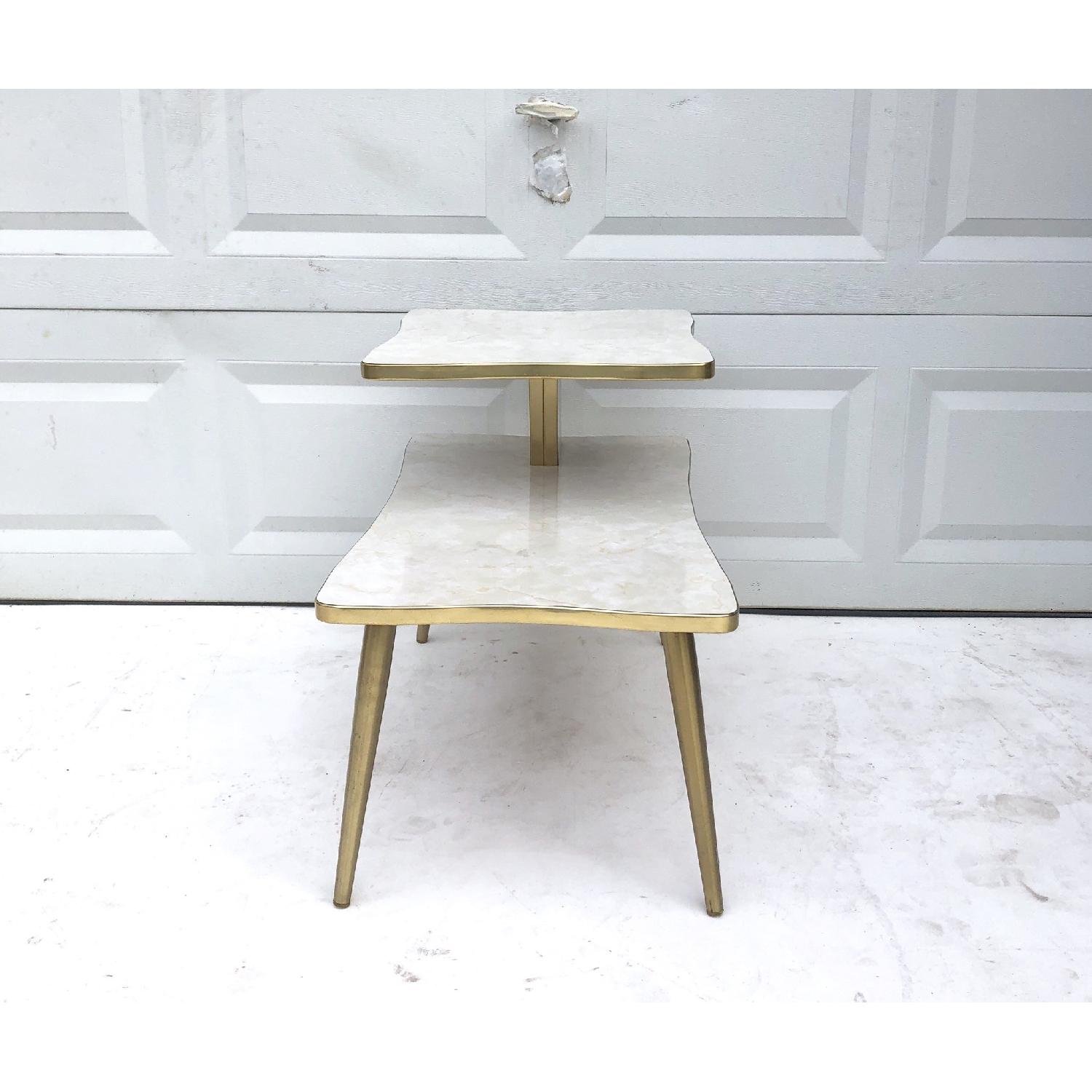 Mid-Century Modern Two-Tier End Table - image-1