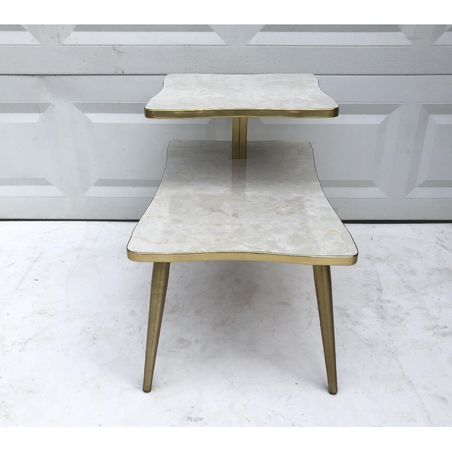 Mid-Century Modern Two-Tier End Table - image-3