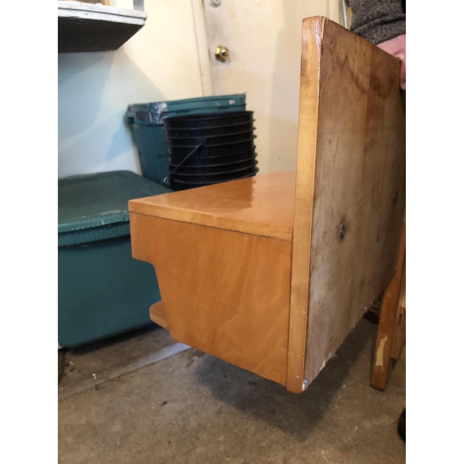 Mid-Century Modern Queen Size Headboard w/ Nightstands - image-9