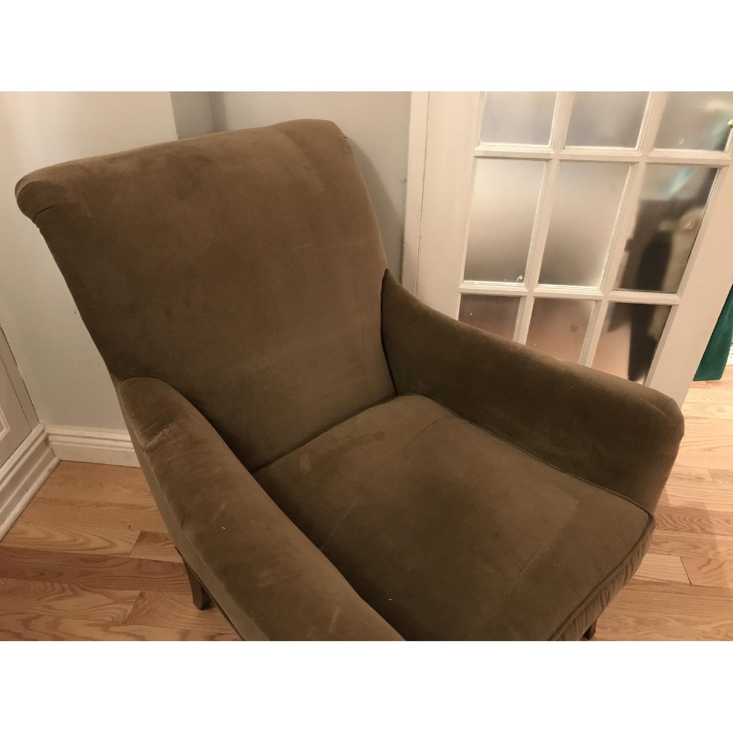 Crate and Barrel Savoir Velvet Upholstered Accent Chair - image-2