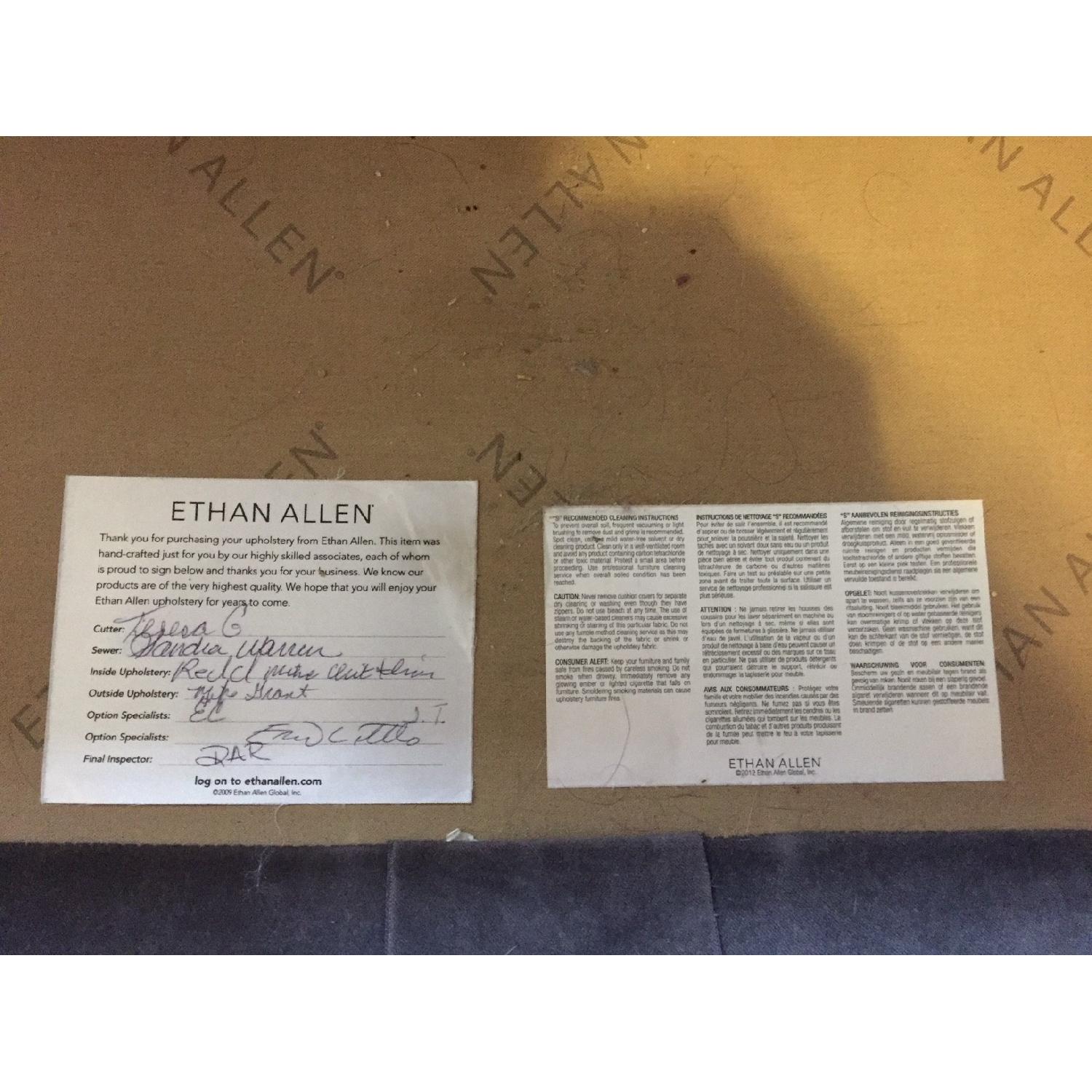 Ethan Allen Shelton Grey Velvet Sofa - image-4