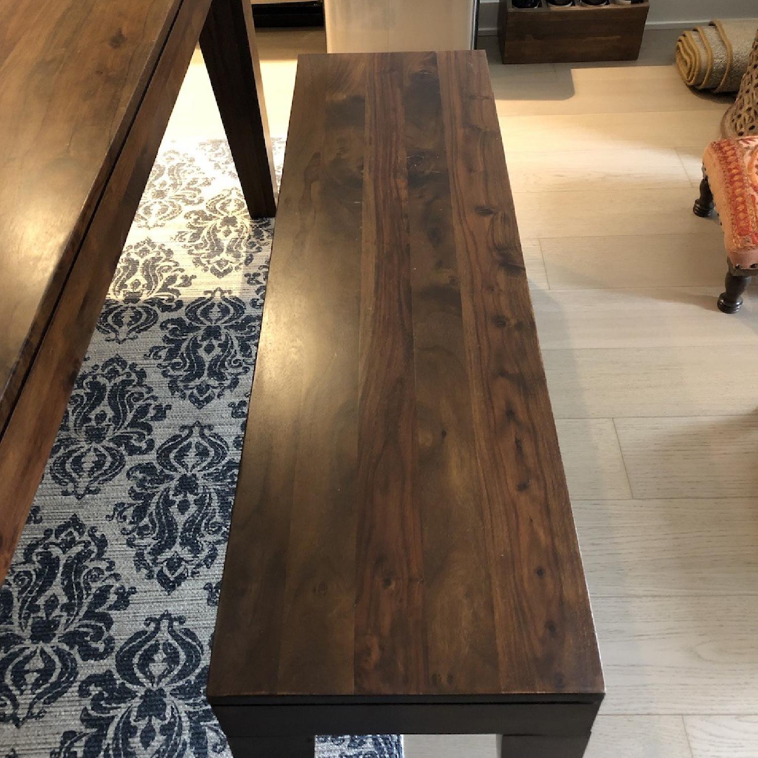 West Elm Carroll Farm Dining Table w/ 2 Carroll Benches - image-3