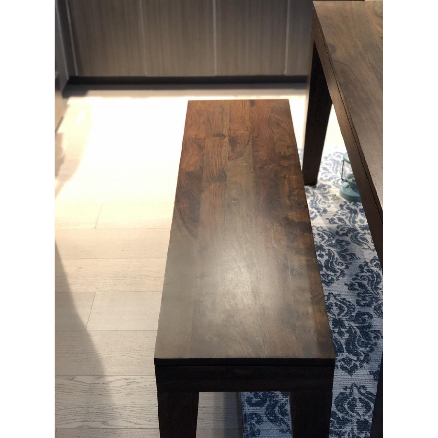 West Elm Carroll Farm Dining Table w/ 2 Carroll Benches - image-5