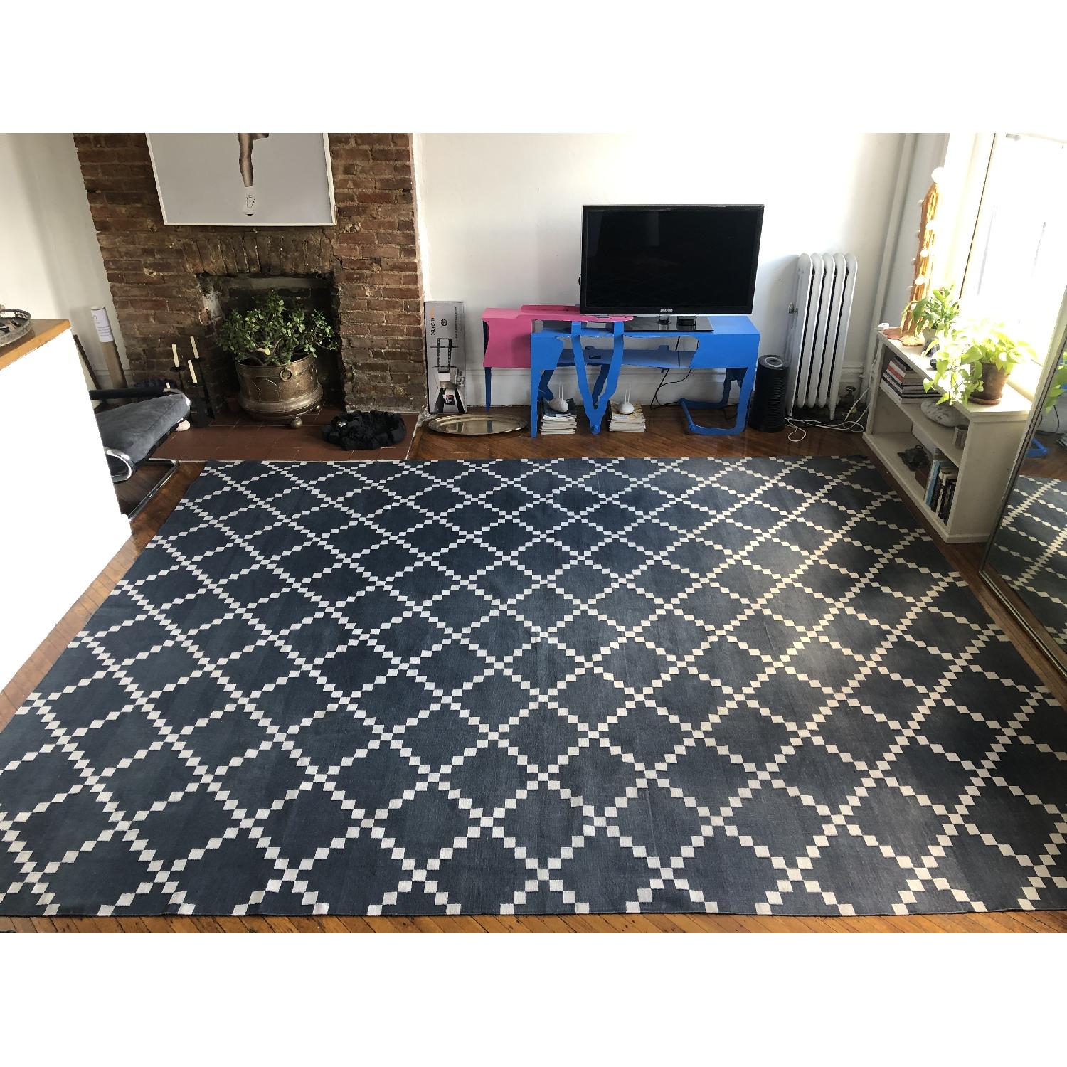 ABC Carpet and Home Madeline Weinrib Denim Blue Rug - image-1