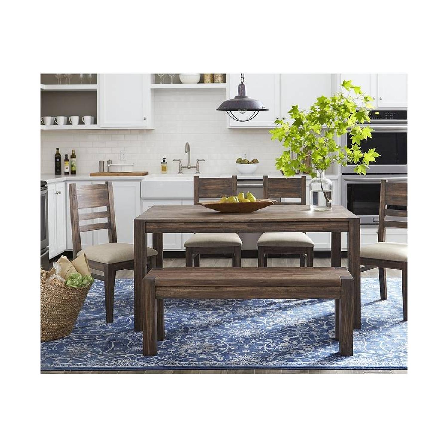 Macy's Avondale Dining Table w/ 4 Chairs & Bench - image-7
